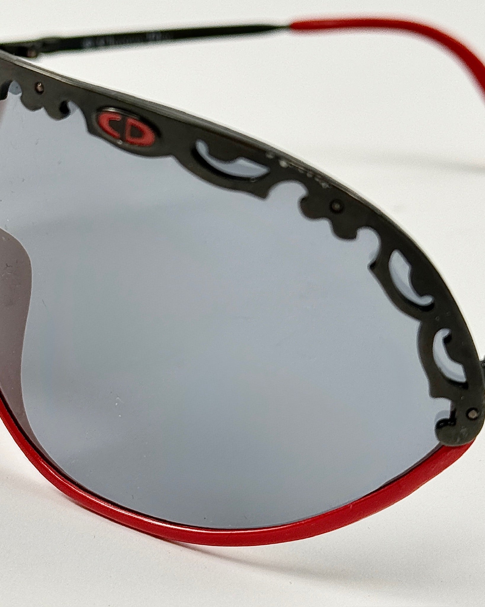 Christian Dior Black Lace and Red Sunglasses