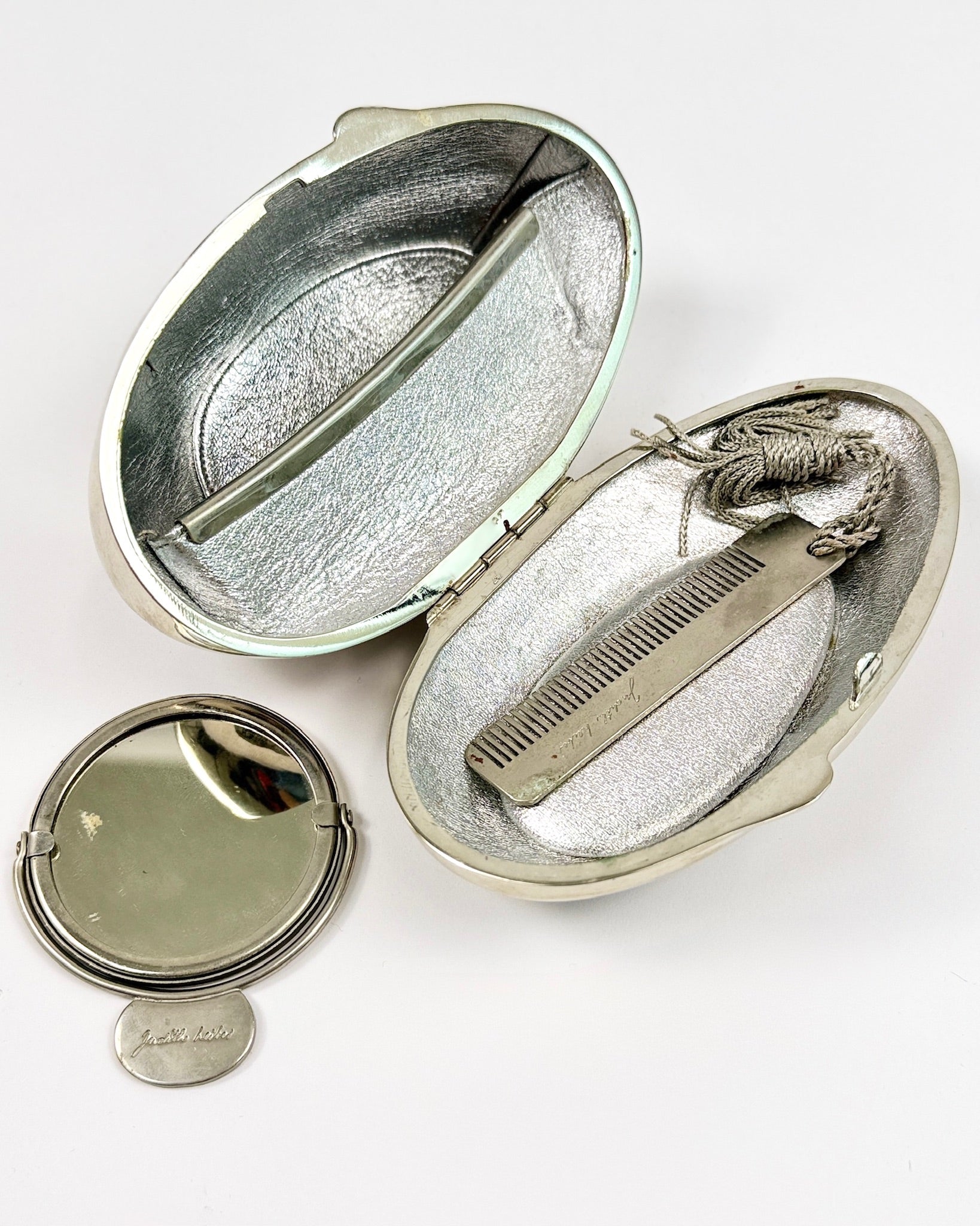 Judith Leiber Silver Dove Minaudiere