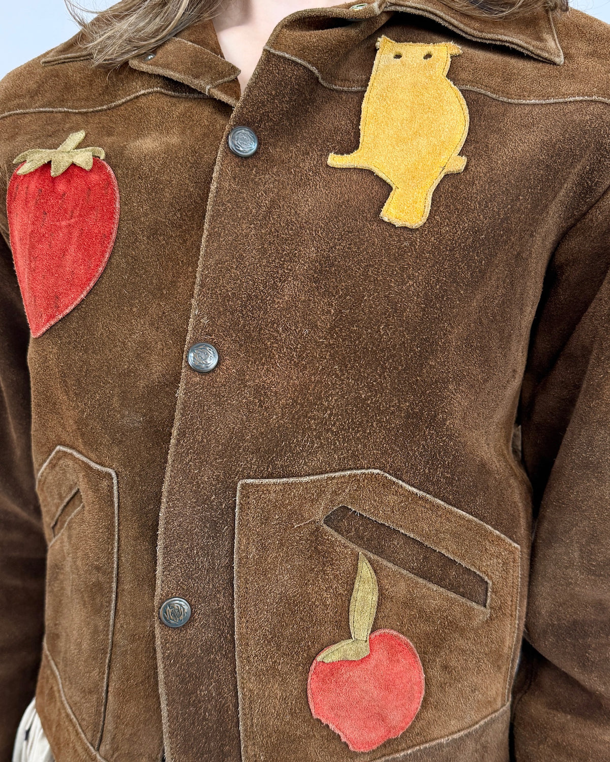 1960s Fantastical Findings Suede Patch Jacket