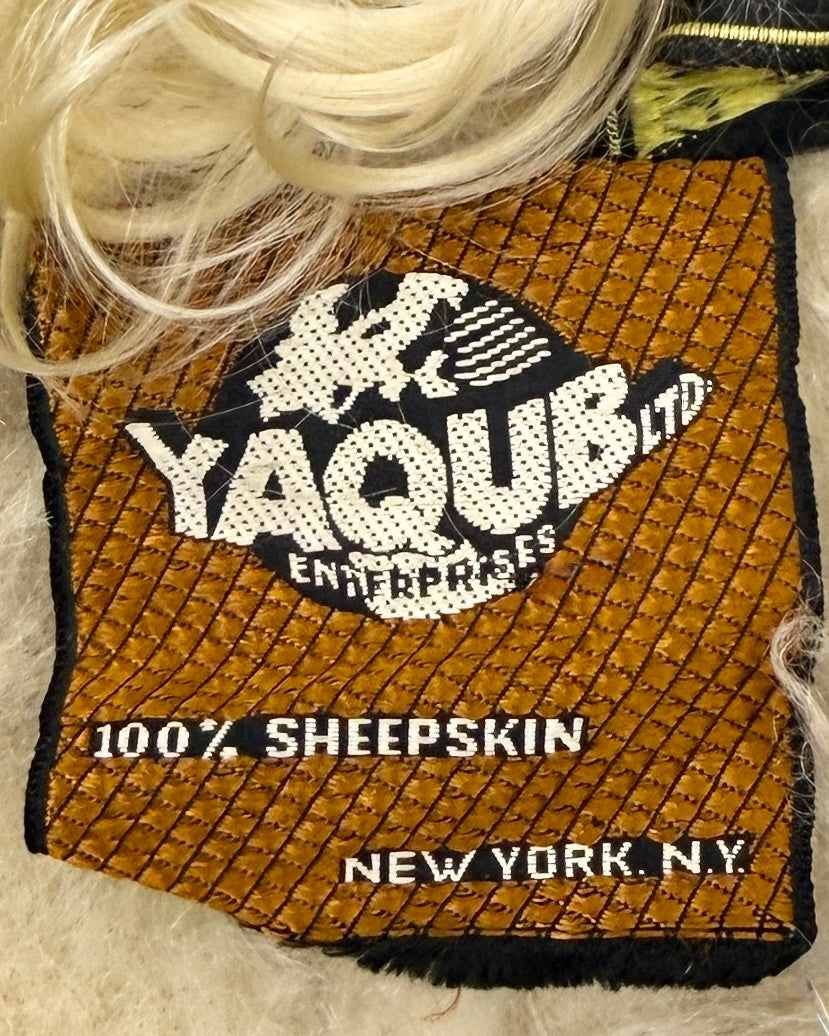 Penny Lane In Love Embroidered Afghan Shearling Coat