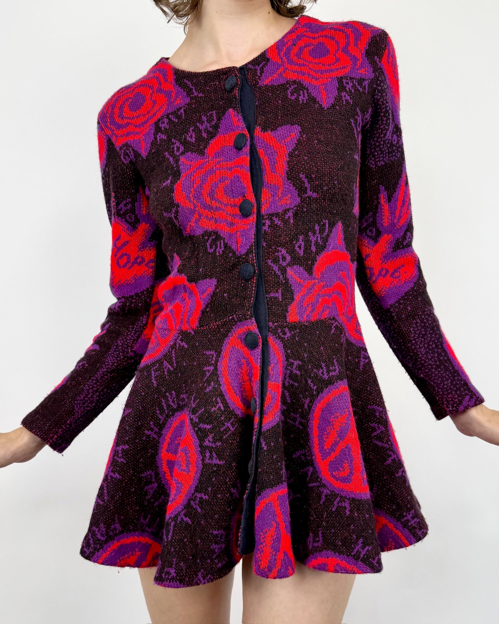 Betsey Johnson Punk Label Peace Knit Mini