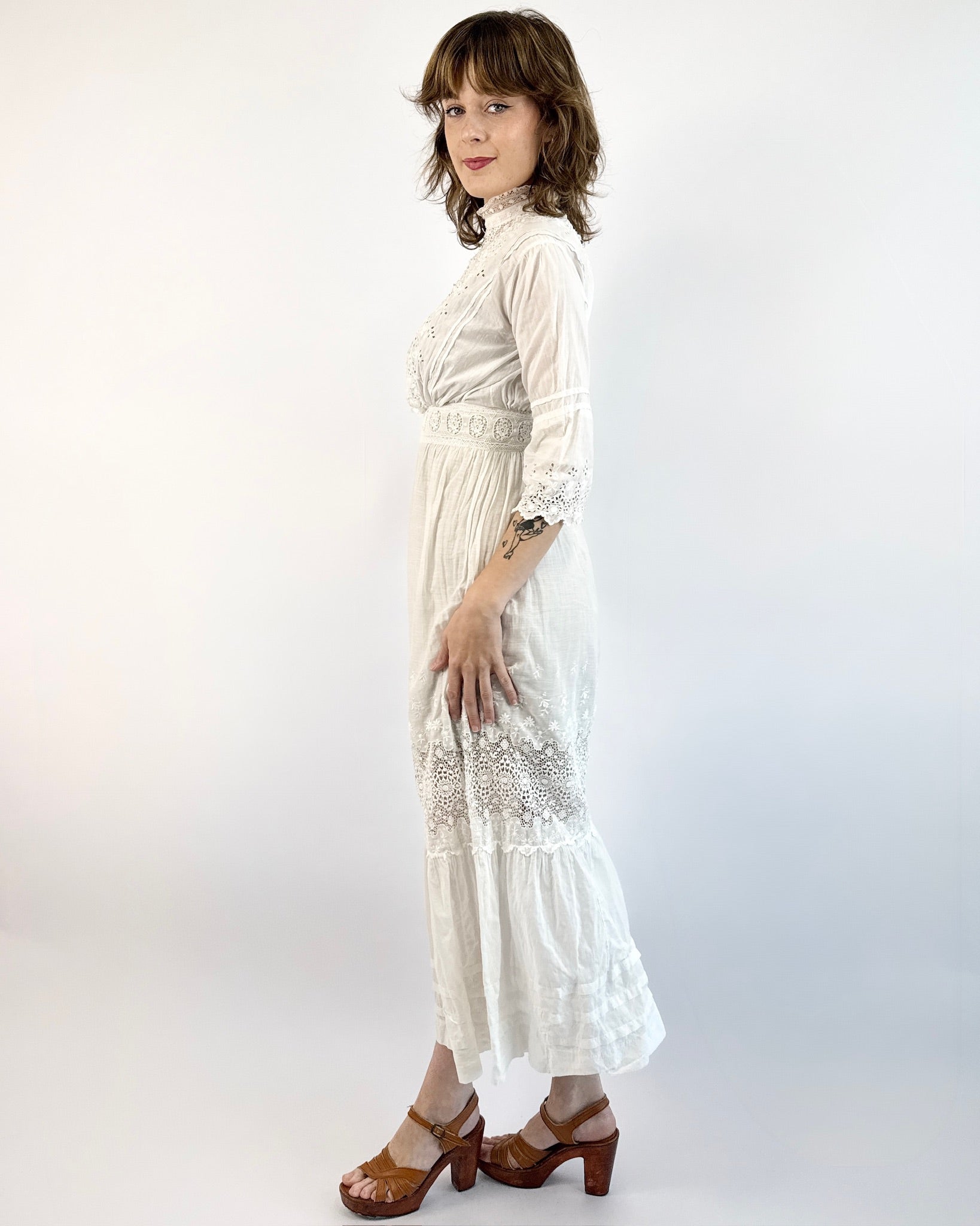 Let's Cloud Watch Edwardian Lawn Dress