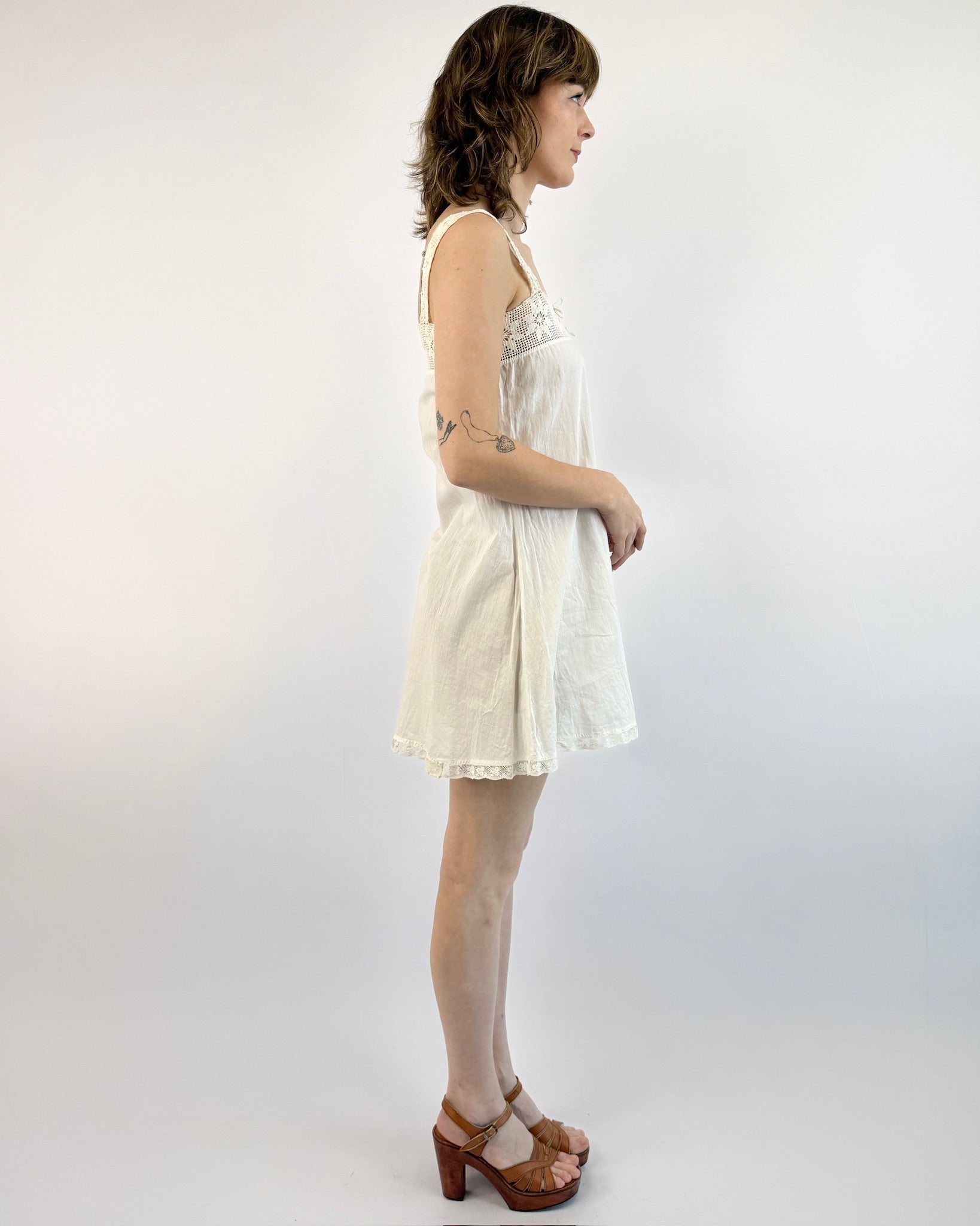 Edwardian Woven Wishes Mini Slip Dress