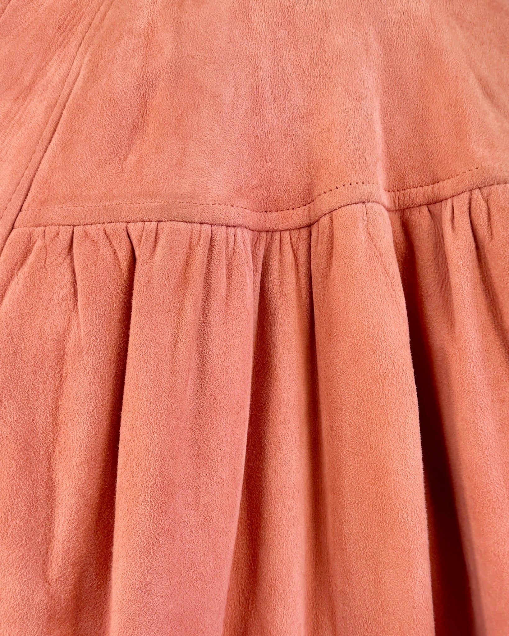 Walk With Me Pink Suede 80s Jacket