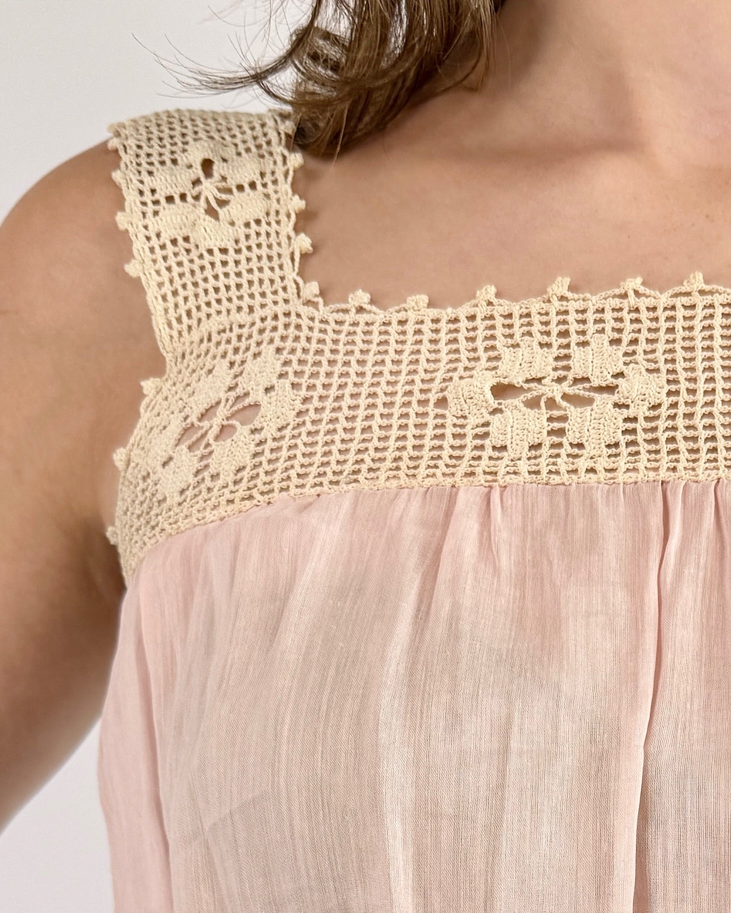 Strawberry Fields Crochet Corset Cover