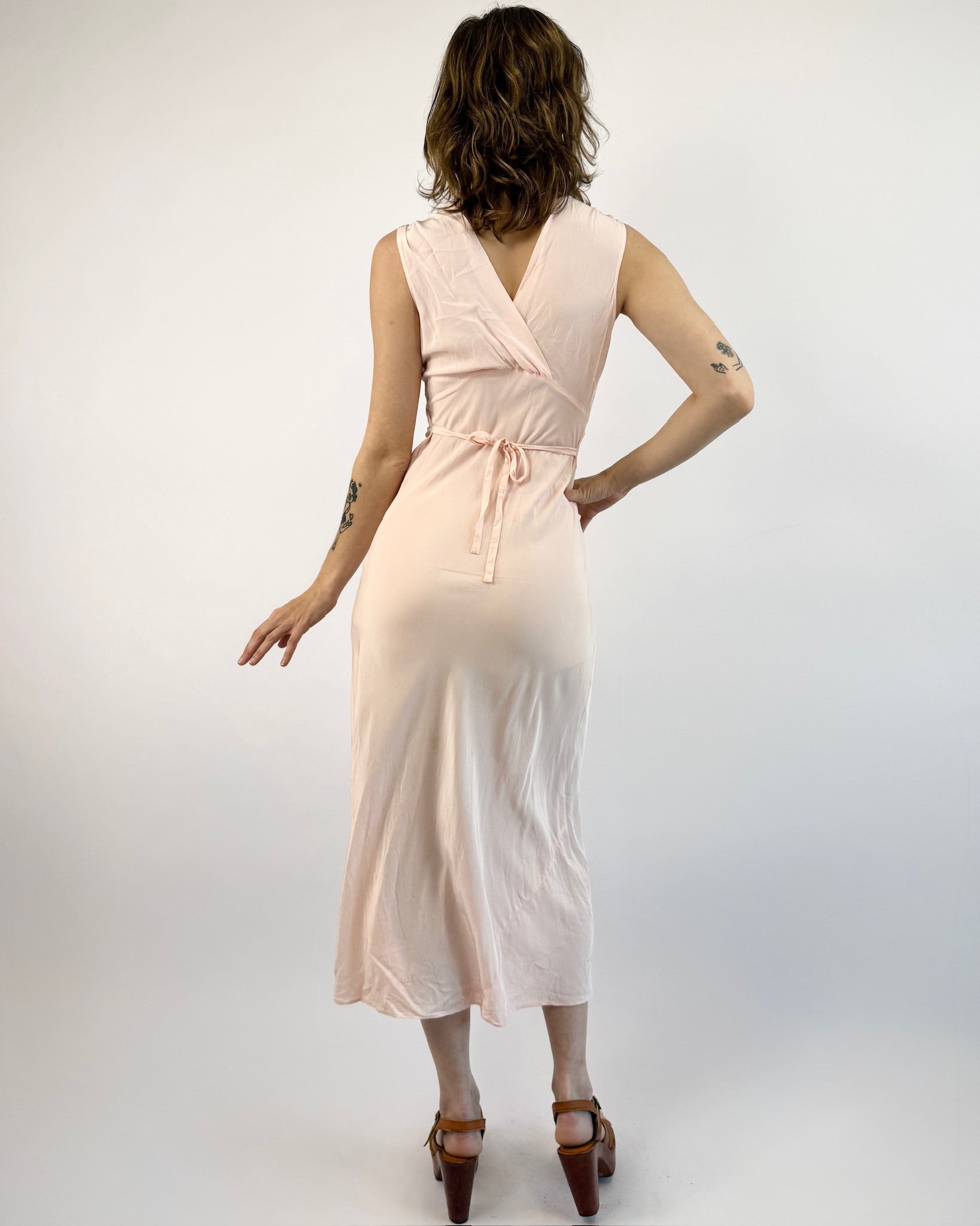 1930's Satin Slumber Slip Dress