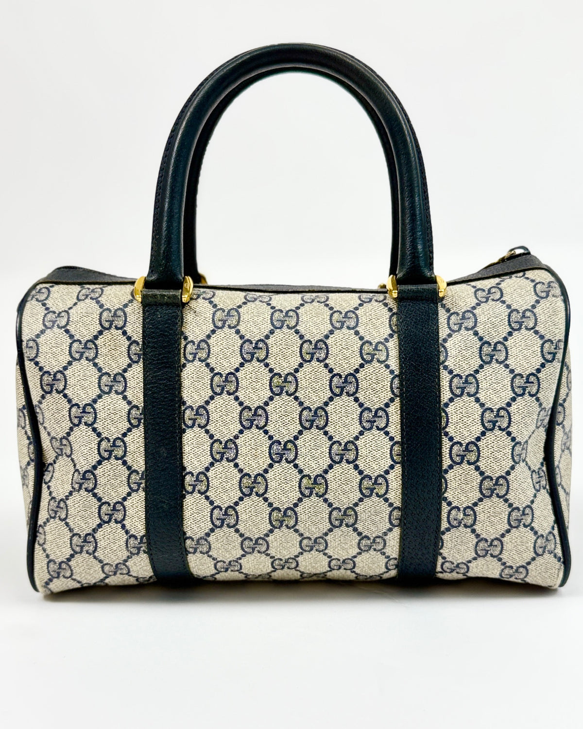 Blue Gucci Boston Bag