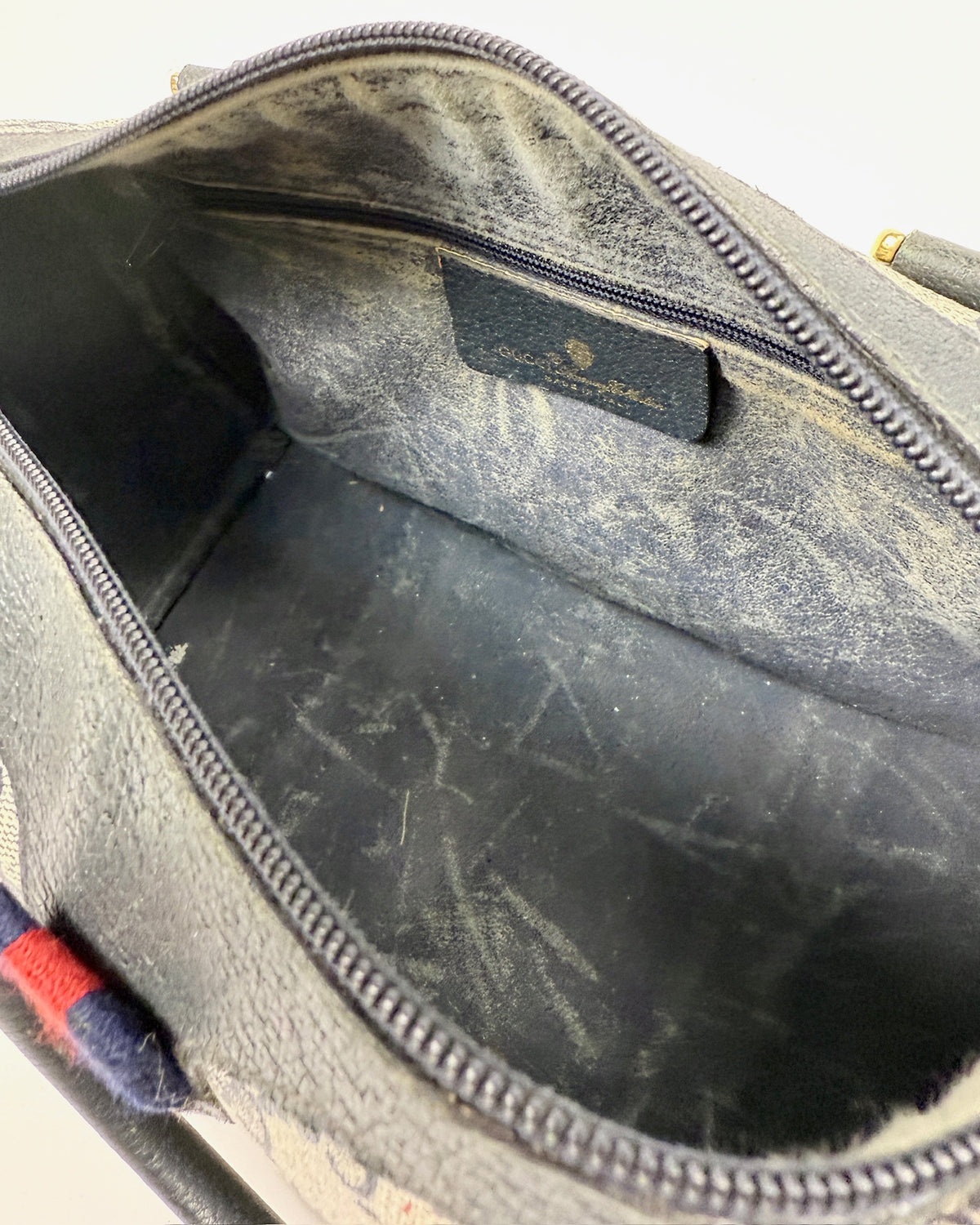 Blue Gucci Boston Bag