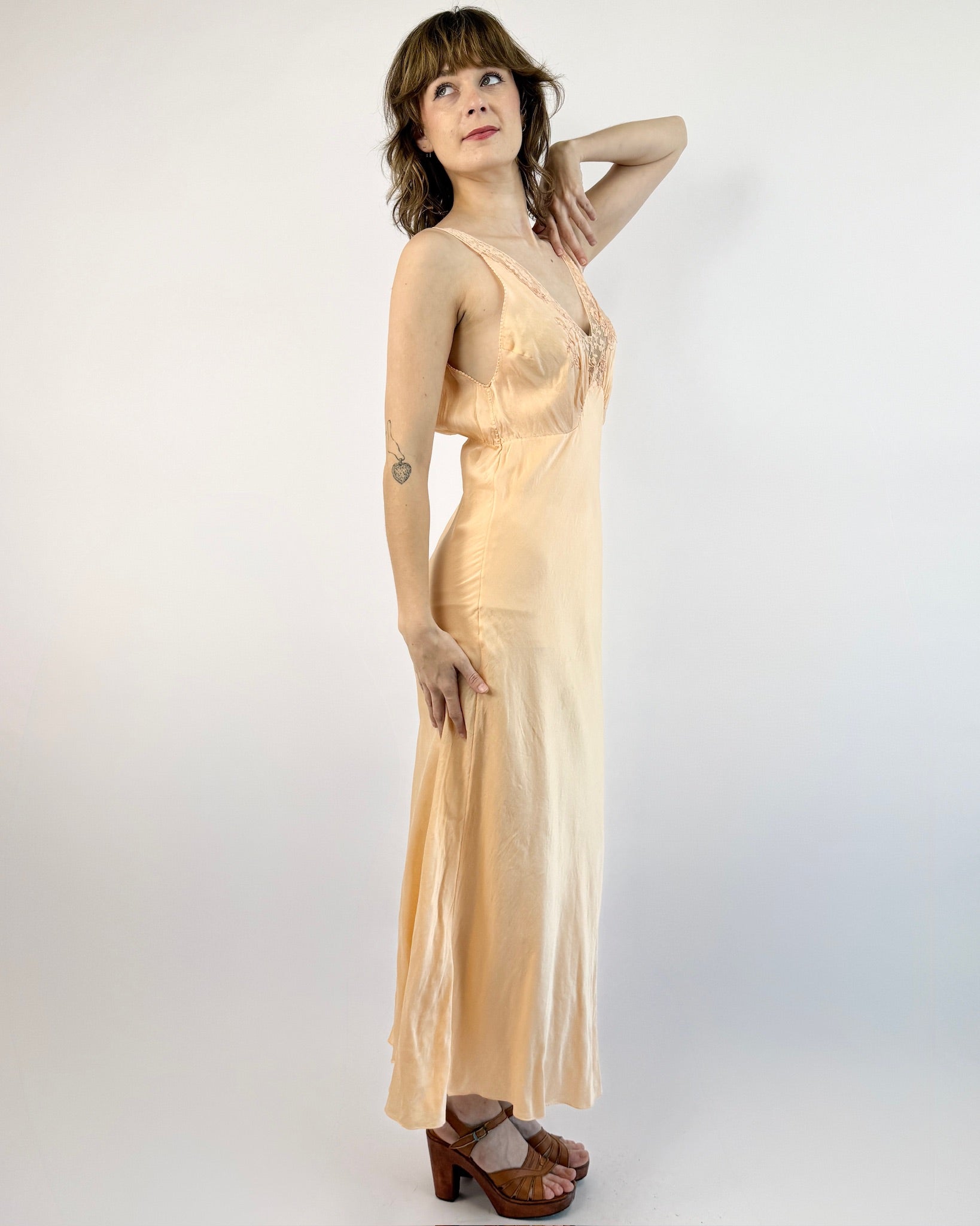 1930's Slice of Life Silk Slip Dress