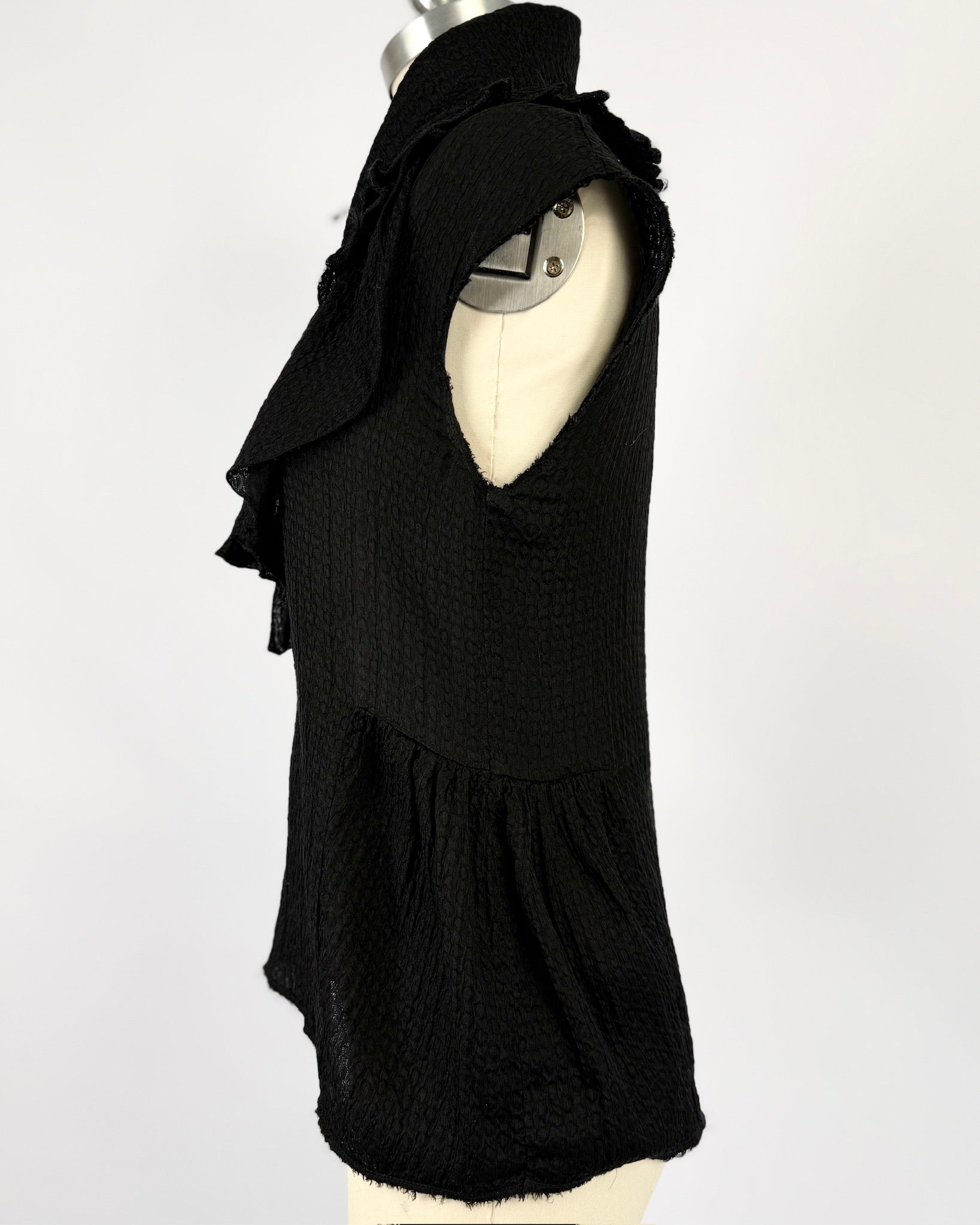 Marni Black Silk Bow Blouse
