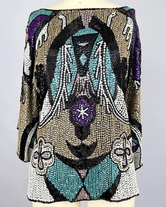 Jennifer George Sequin Blouse
