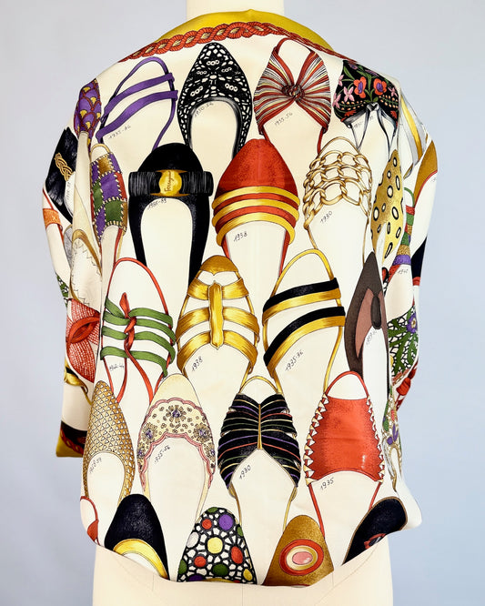 Ferragamo Shoe Silk Scarf