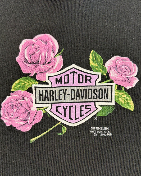 Harley 3D Emblem Black Lace Tank