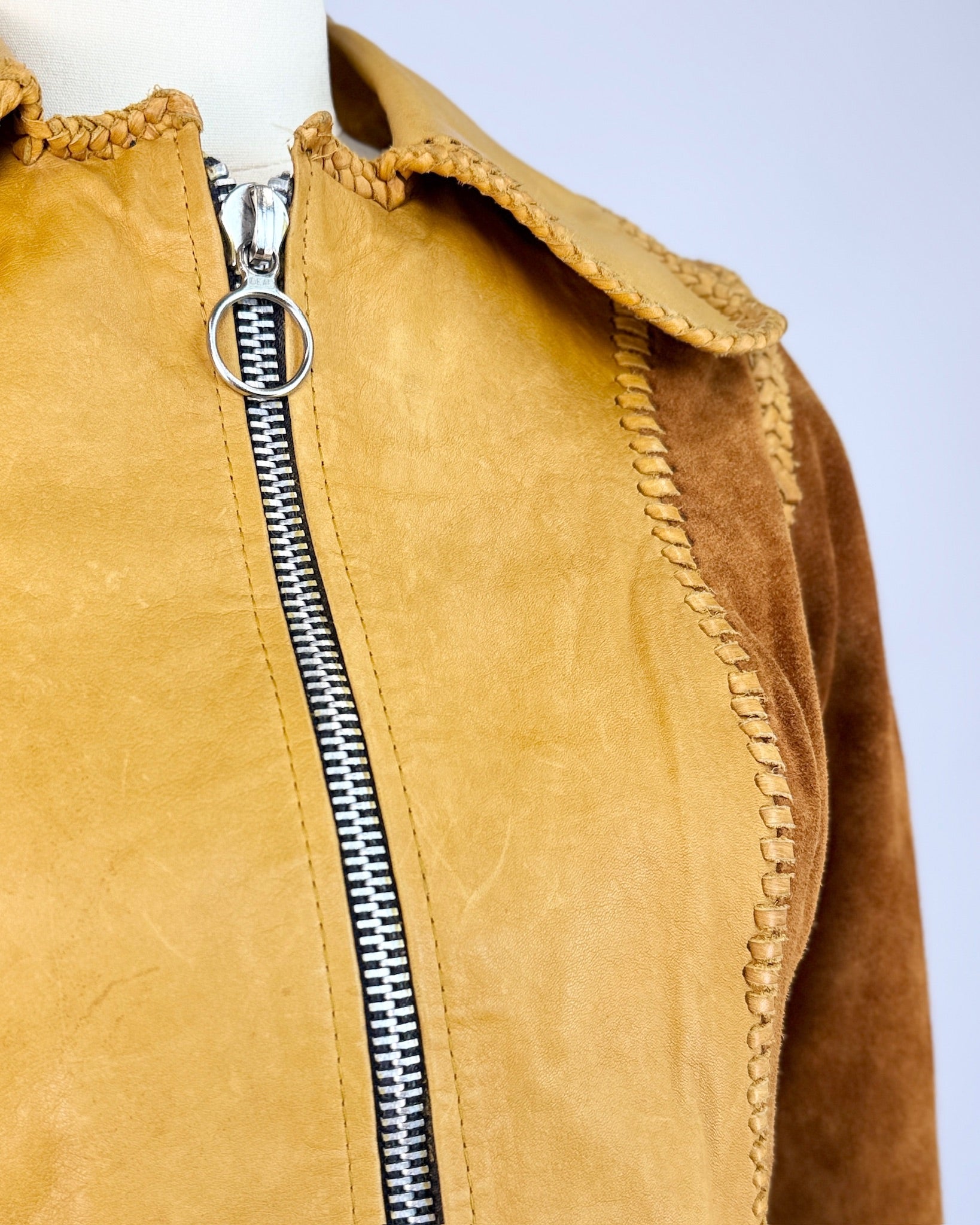 70s Suede Reversible Cropped Jacket