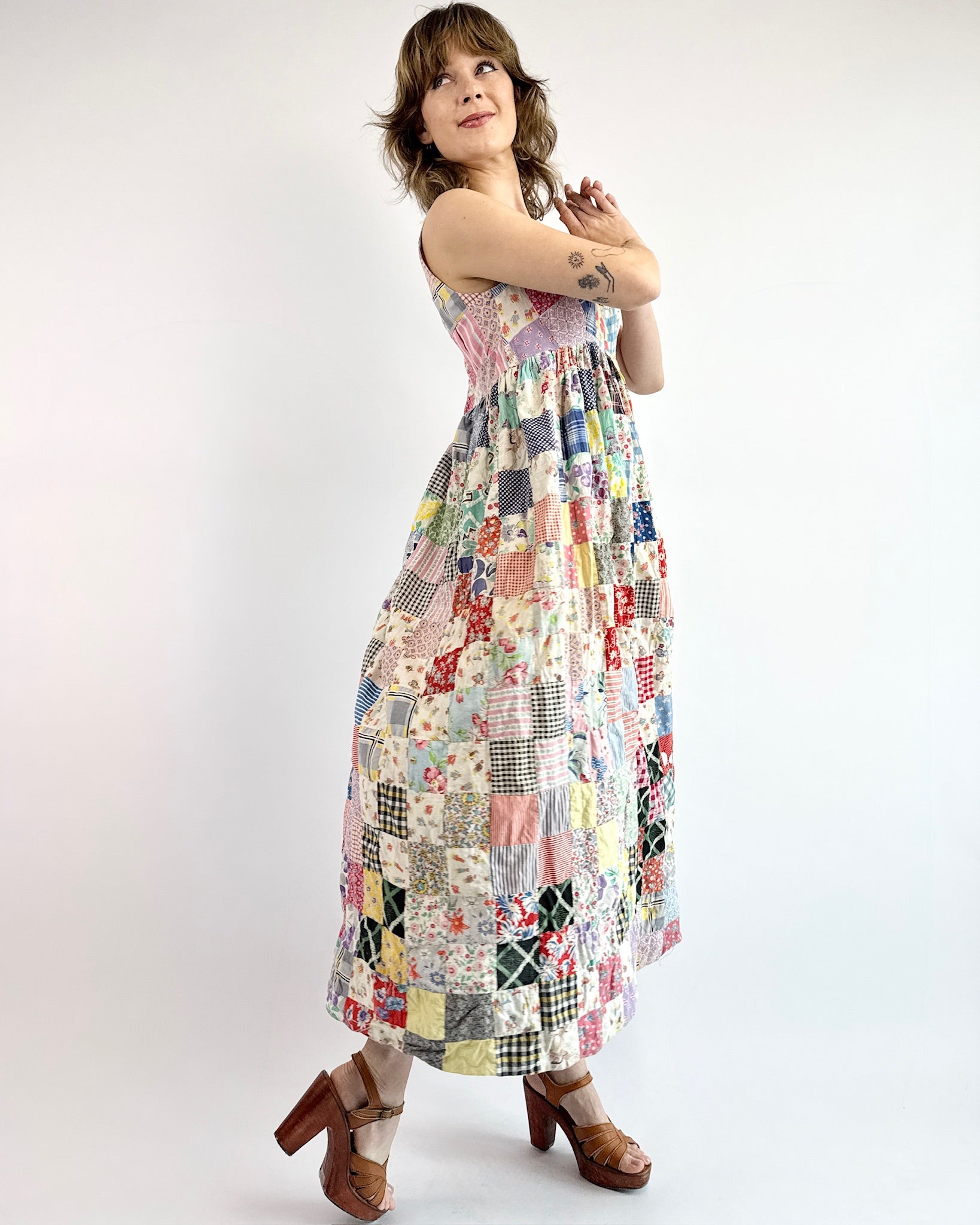 Quilt While You're Ahead Patchwork Maxi Dress