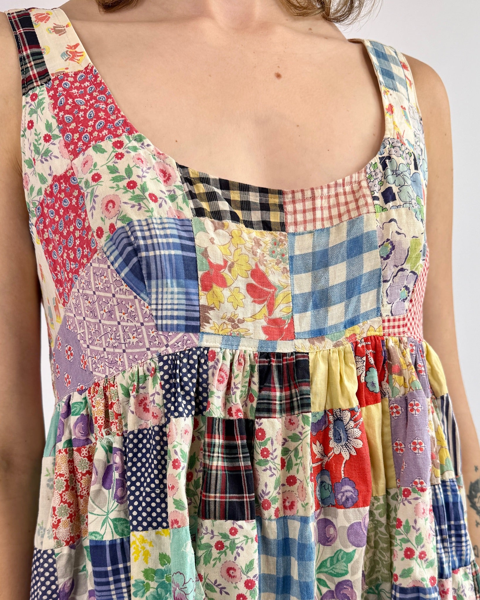 Quilt While You're Ahead Patchwork Maxi Dress