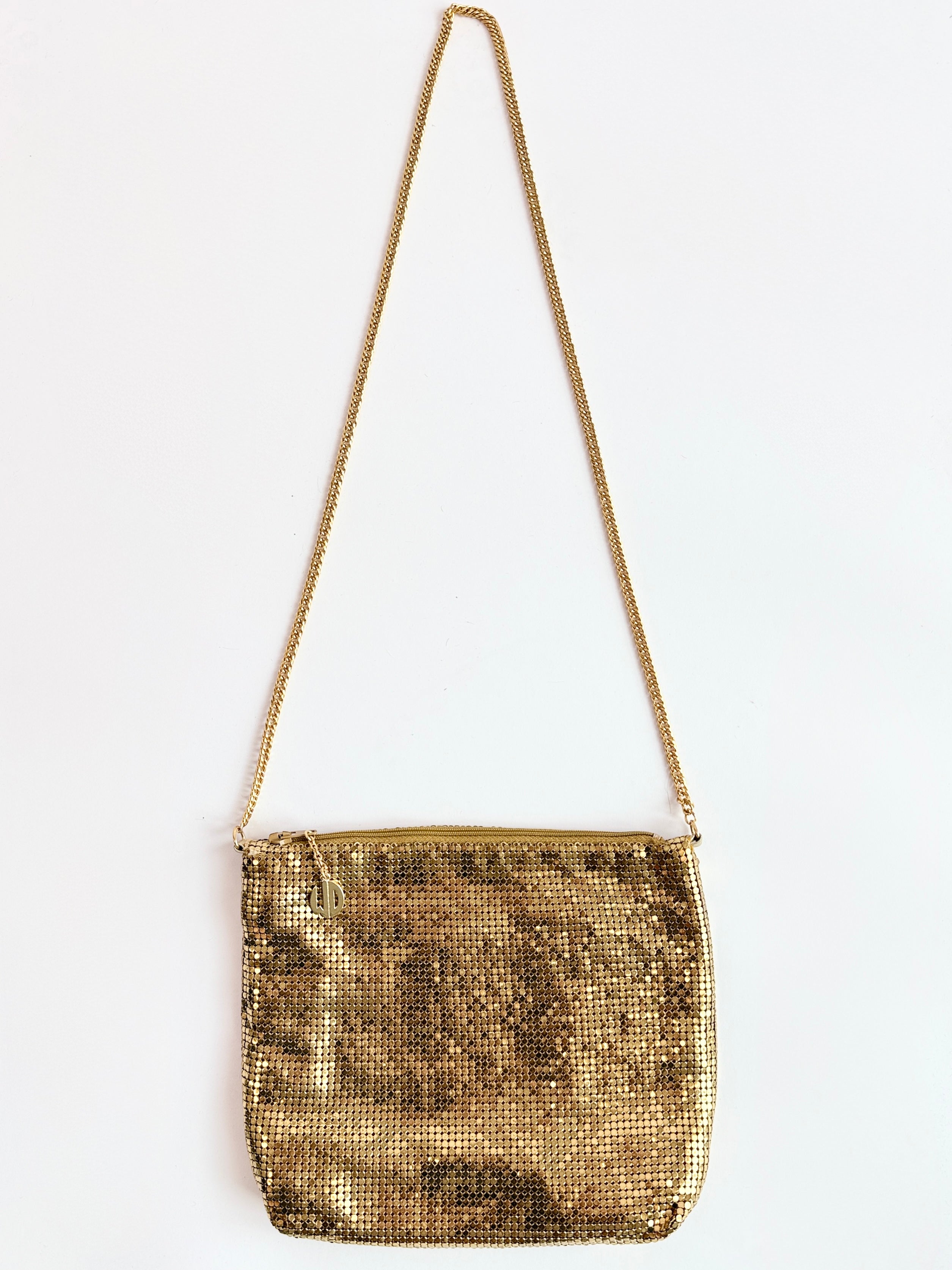 Whiting and Davis Gold Mesh Crossbody