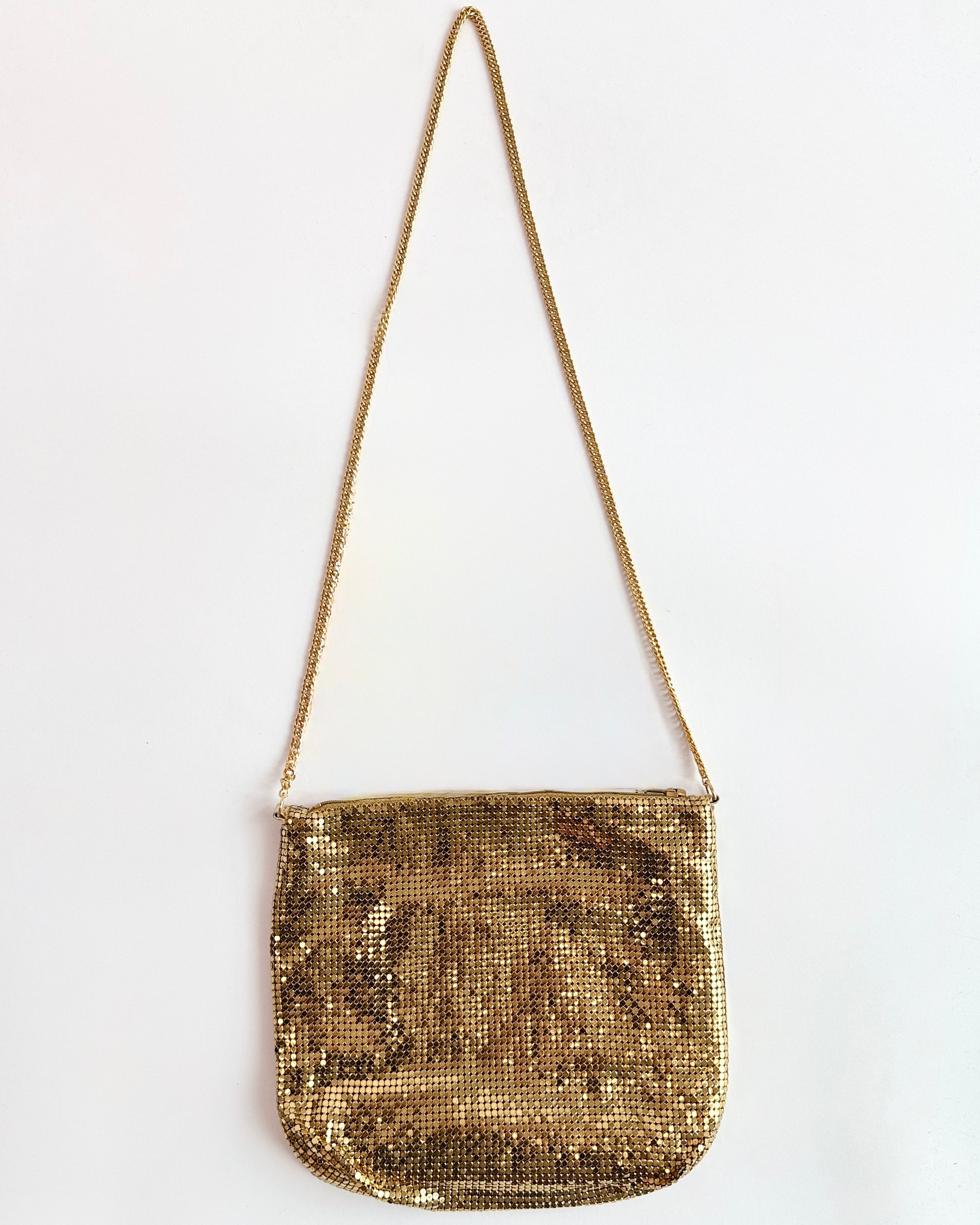 Whiting and Davis Gold Mesh Crossbody