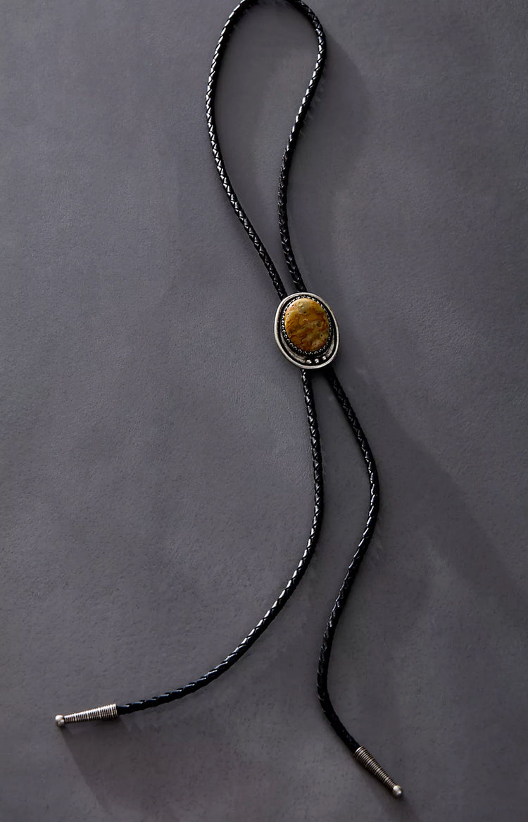 Iron Lamb Mountain Agate Bolo