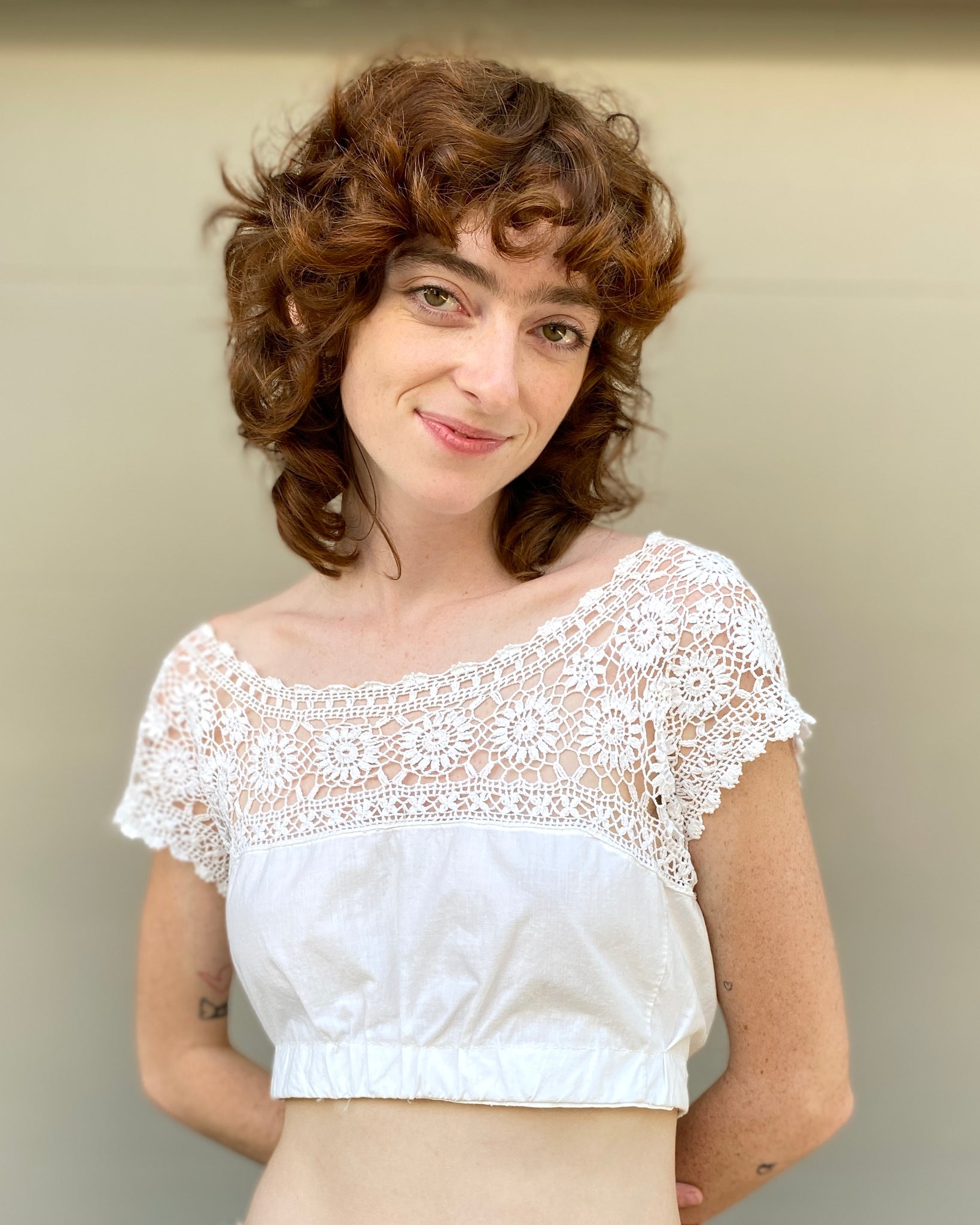 Everlasting Love Edwardian Lace Crop Top