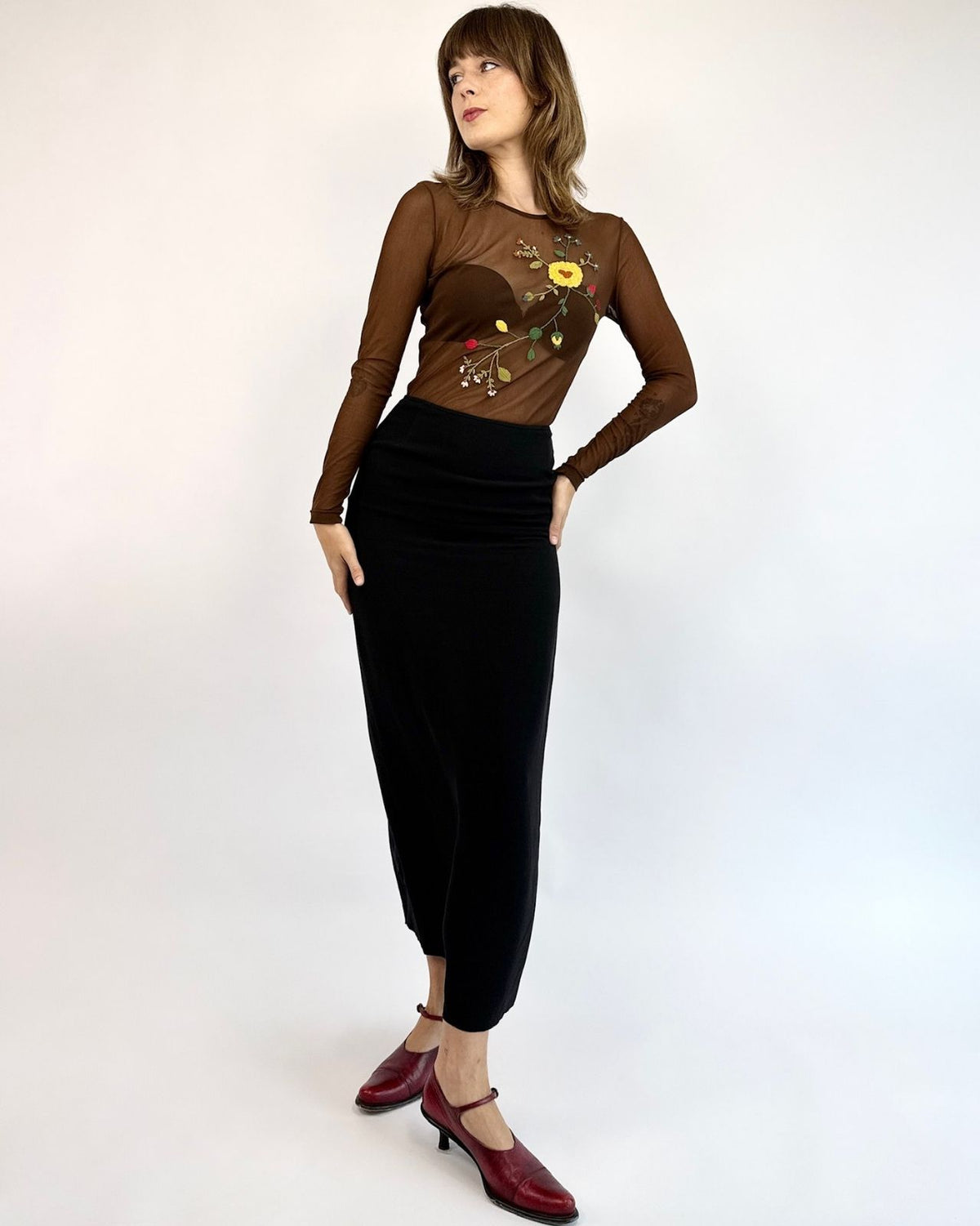 Jean Paul Gaultier Lines Refined Skirt