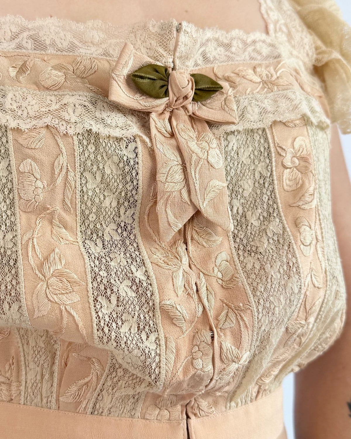 Morgana Fae Blush Blossoms Silk Blouse