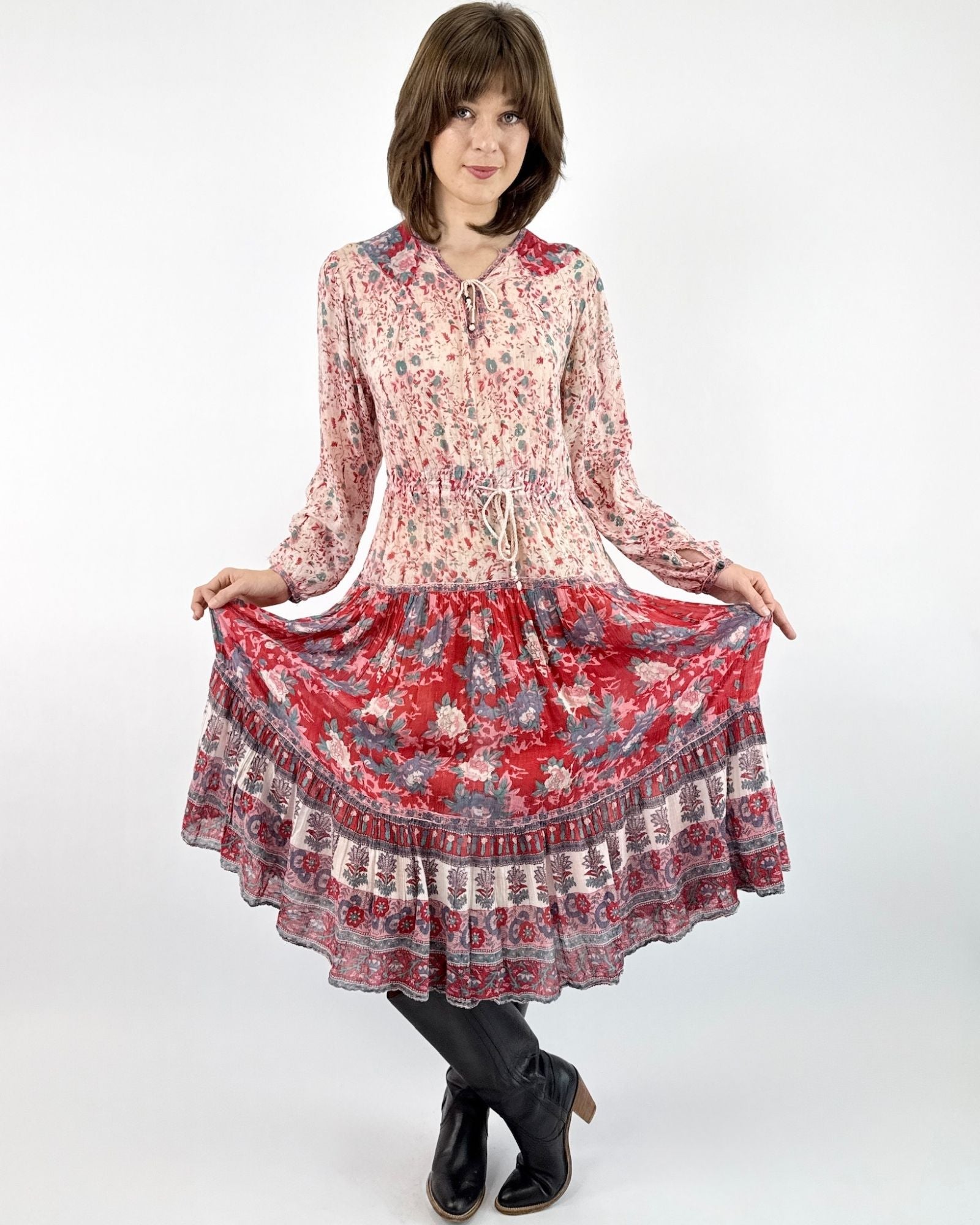 Blushing Hues Indian Cotton Dress