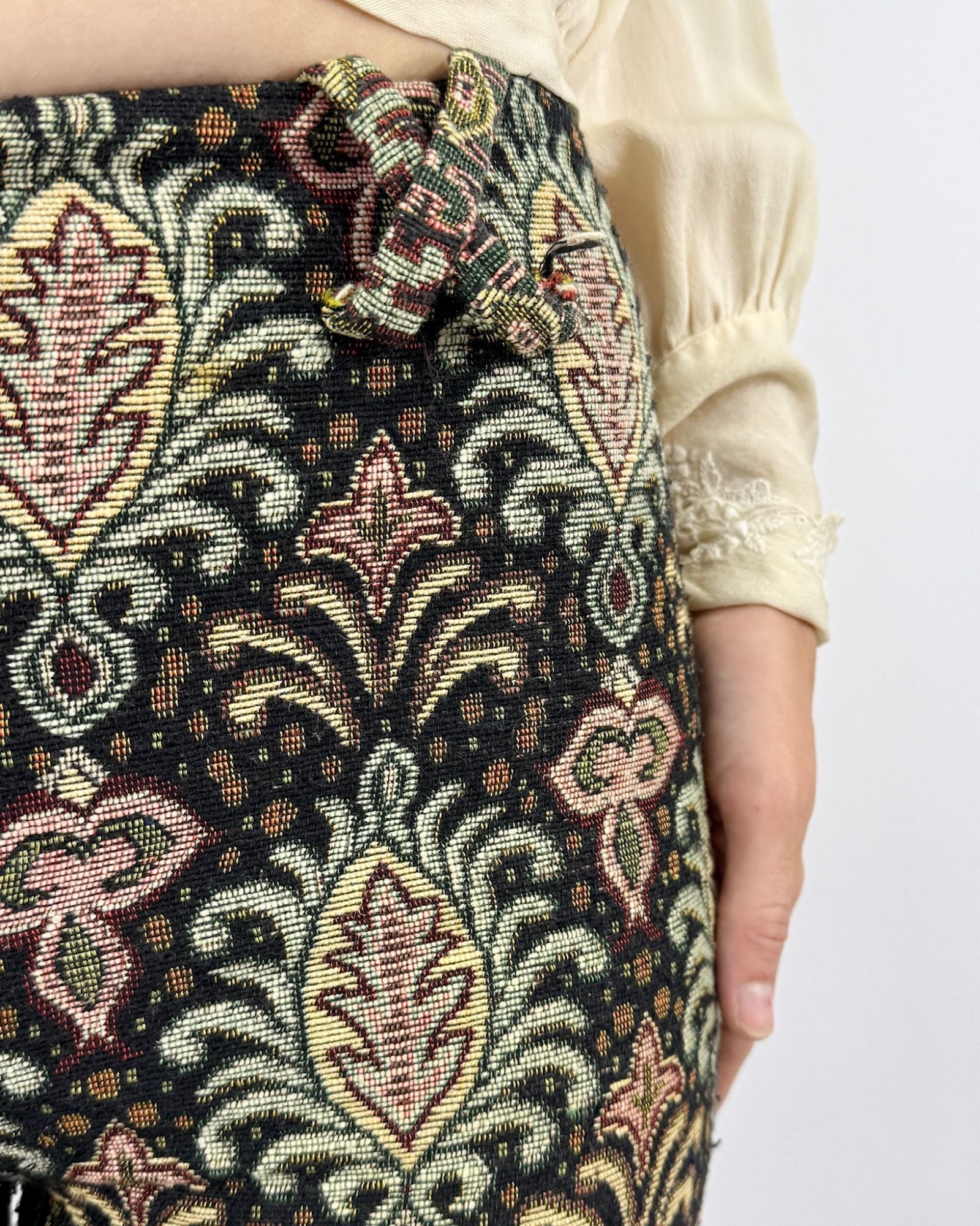 1970s Tapestry of Time Brocade Pants