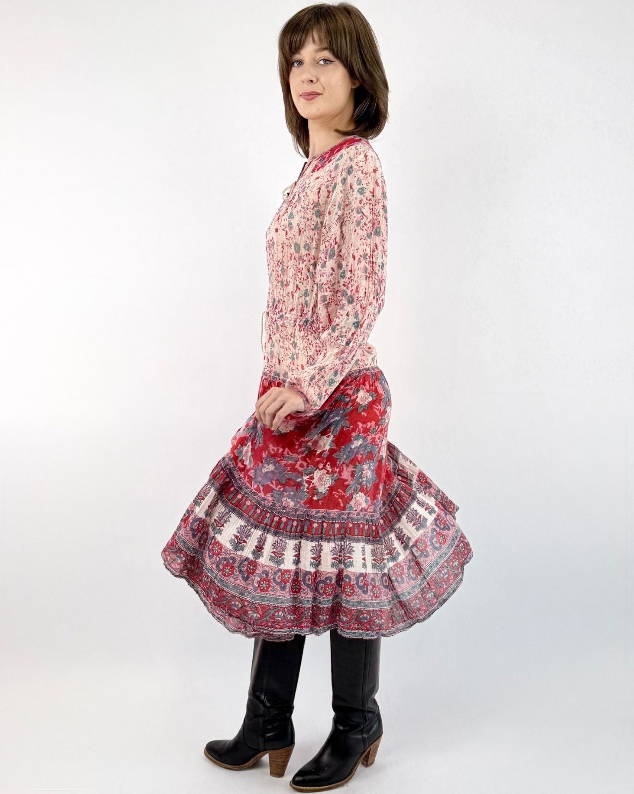 Blushing Hues Indian Cotton Dress