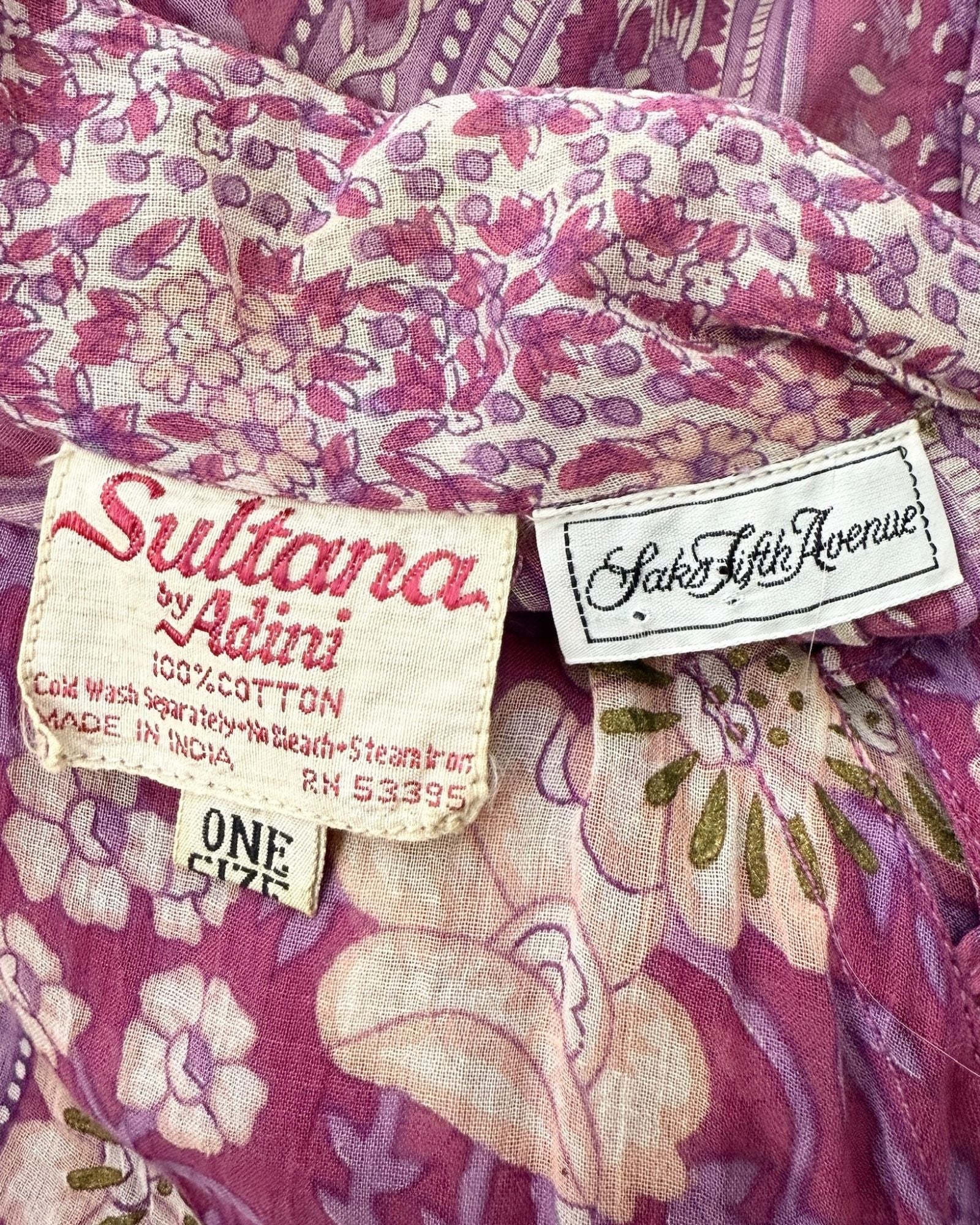 Adini The Violet Crown Floral Cotton Dress