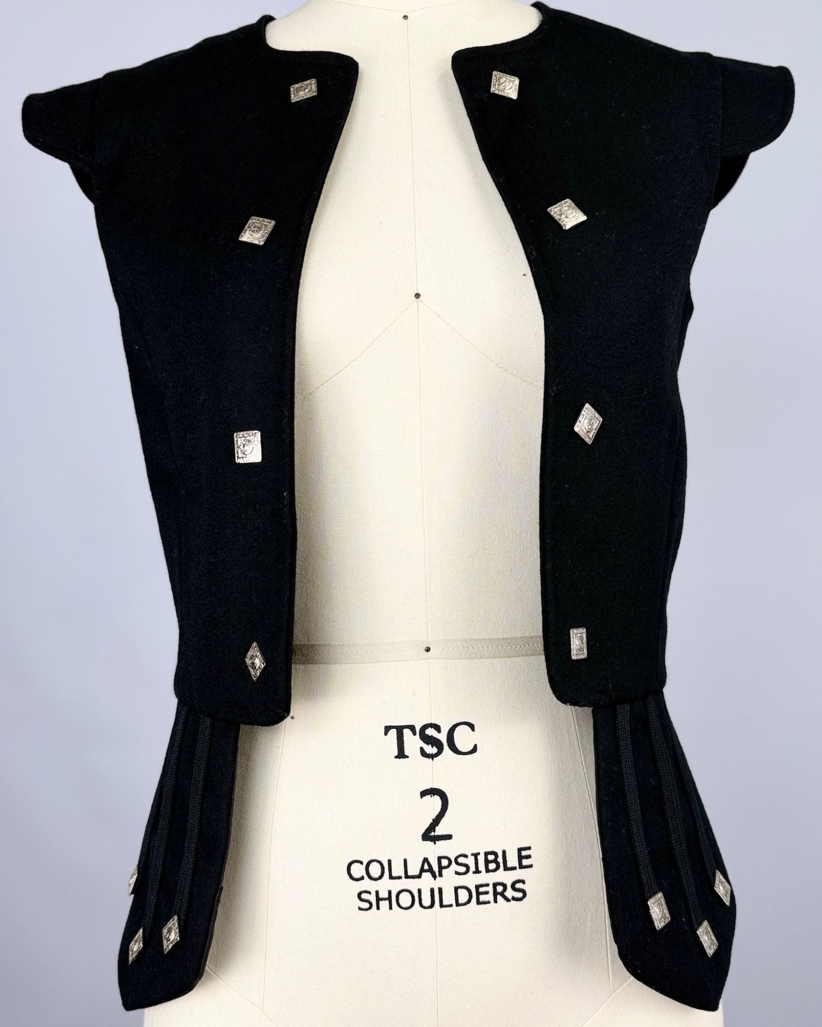 Black Wool Vest