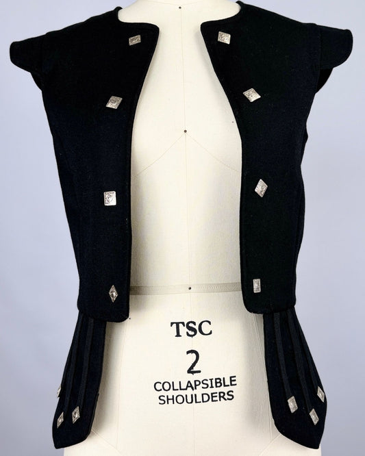 Black Wool Vest