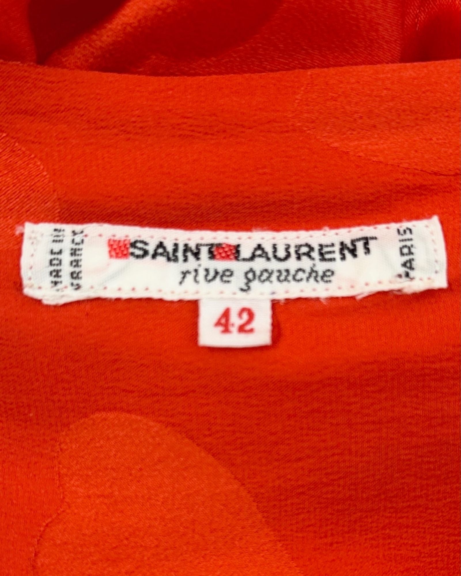 YSL Heart On My Sleeve Silk Blouse