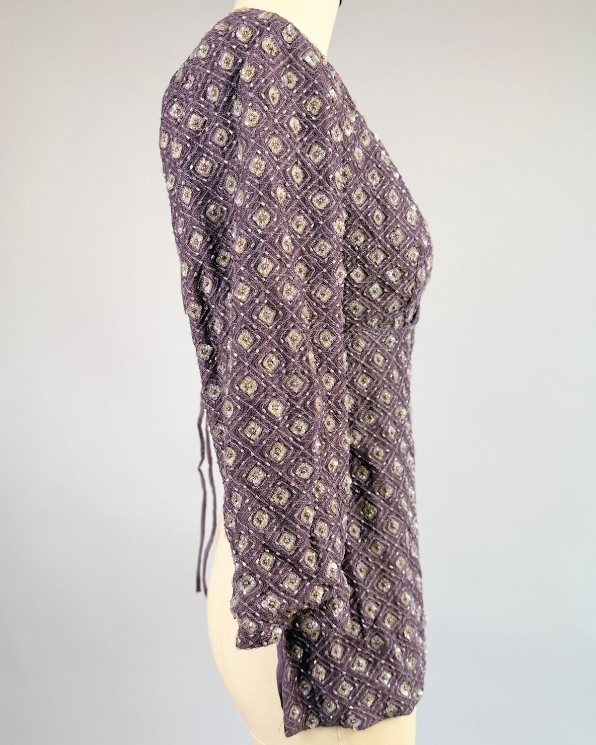 Lavender Beaded Top