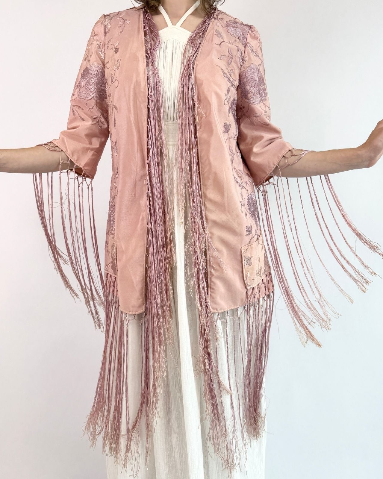 Silver Screen Fever Pink Piano Shawl Jacket