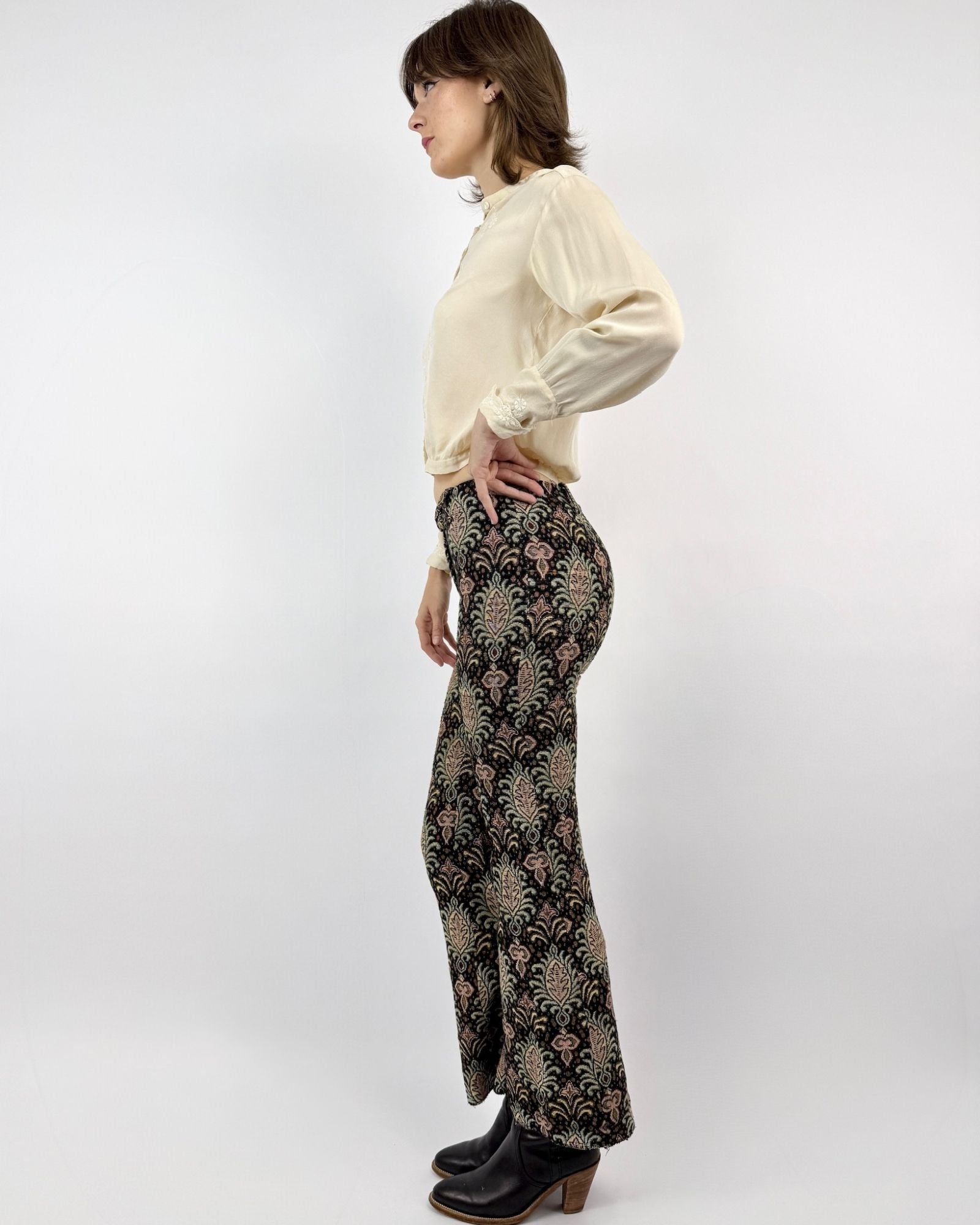 1970s Tapestry of Time Brocade Pants