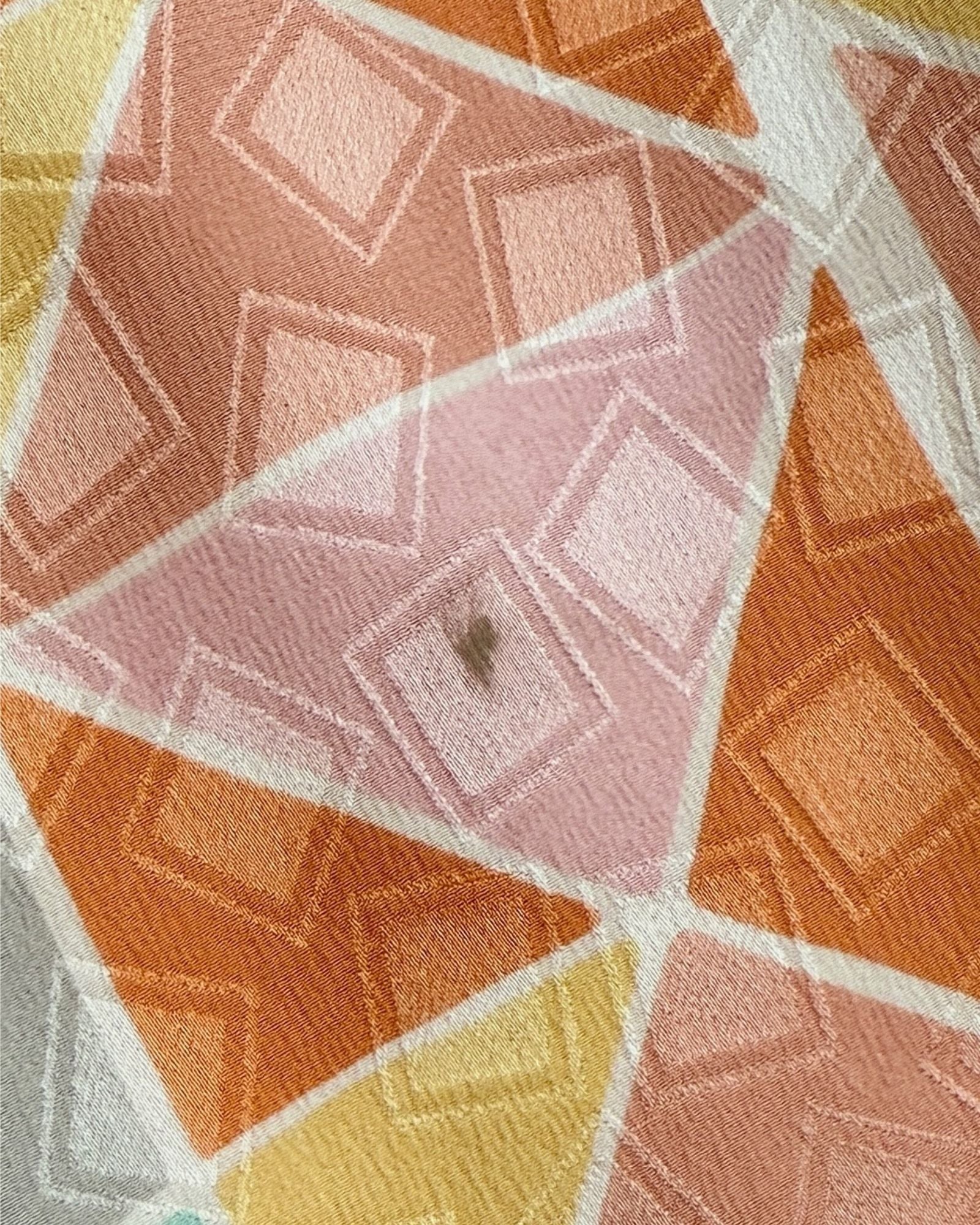 Hanae Mori Citrus Shapes Silk Triangle Dress