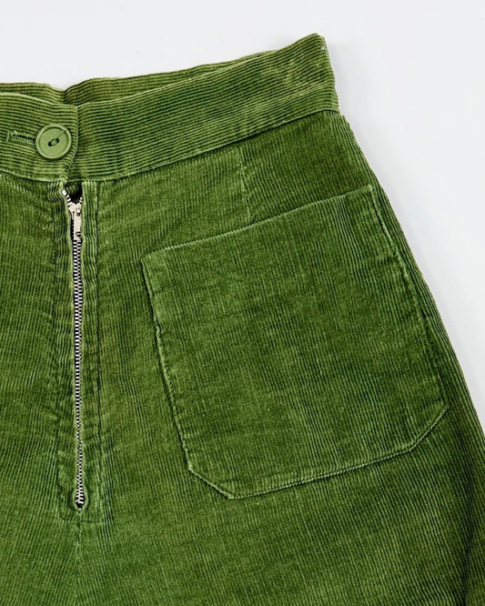 50s Green Corduroy Shorts