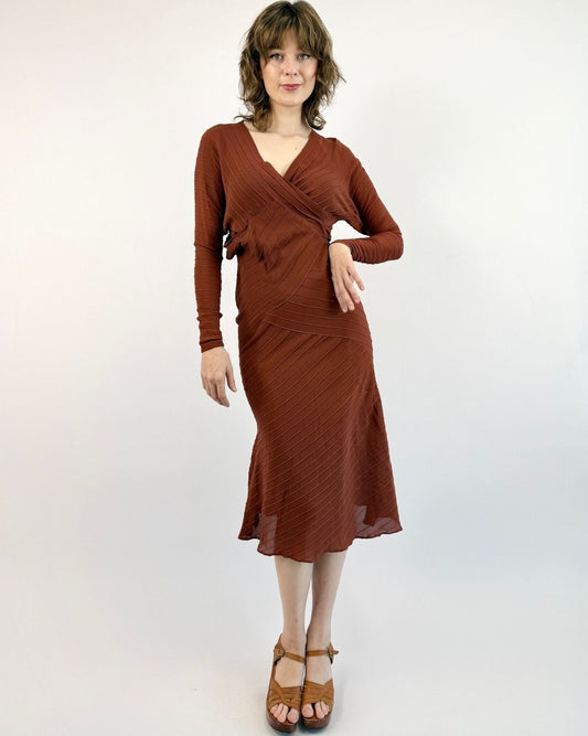 1930s Wrap Me Up Rayon Dress