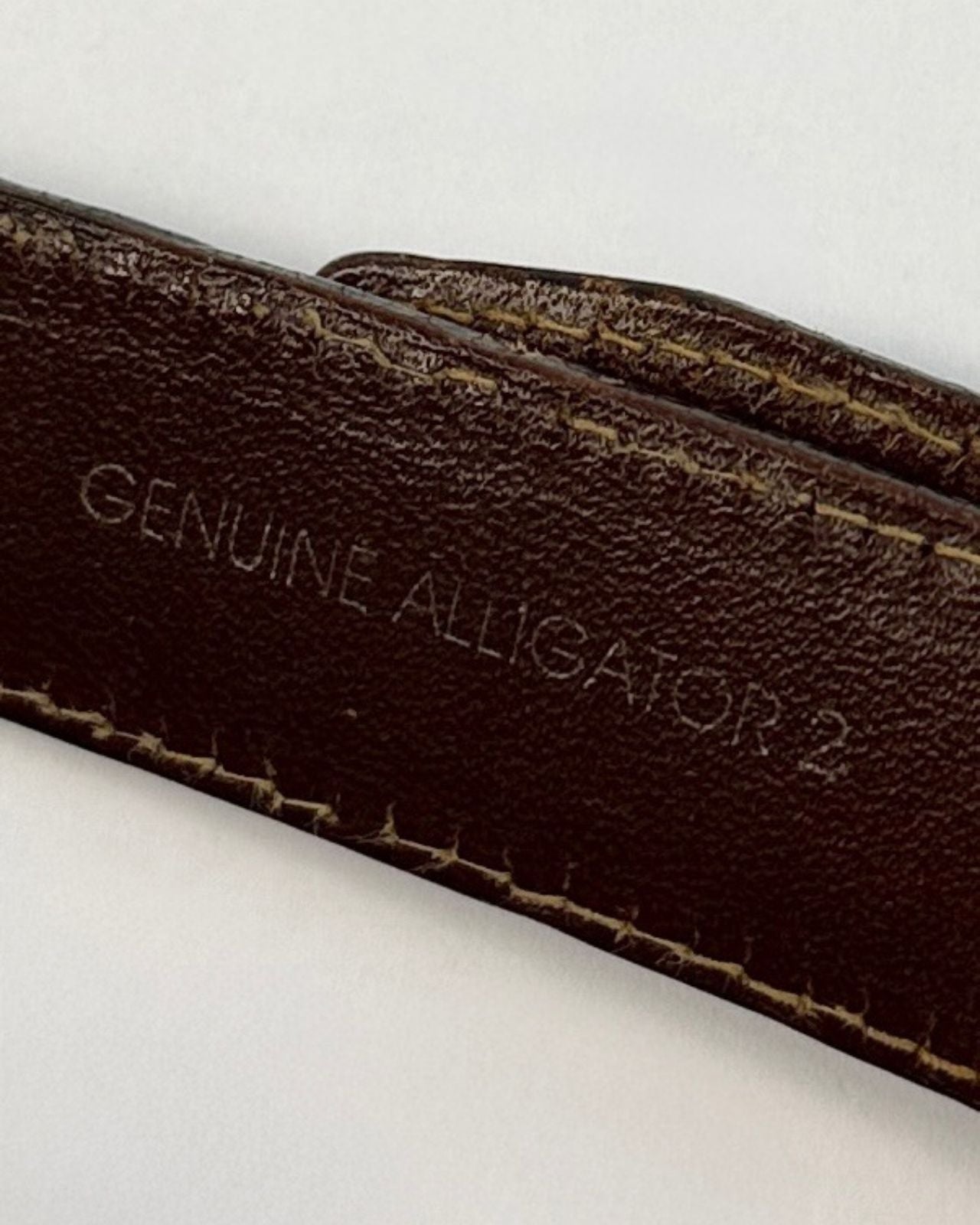 Silver Buckle Alligator Belt