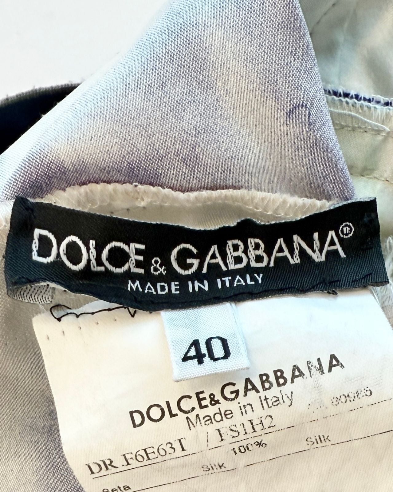 2008 Dolce and Gabbana Watercolor Dress