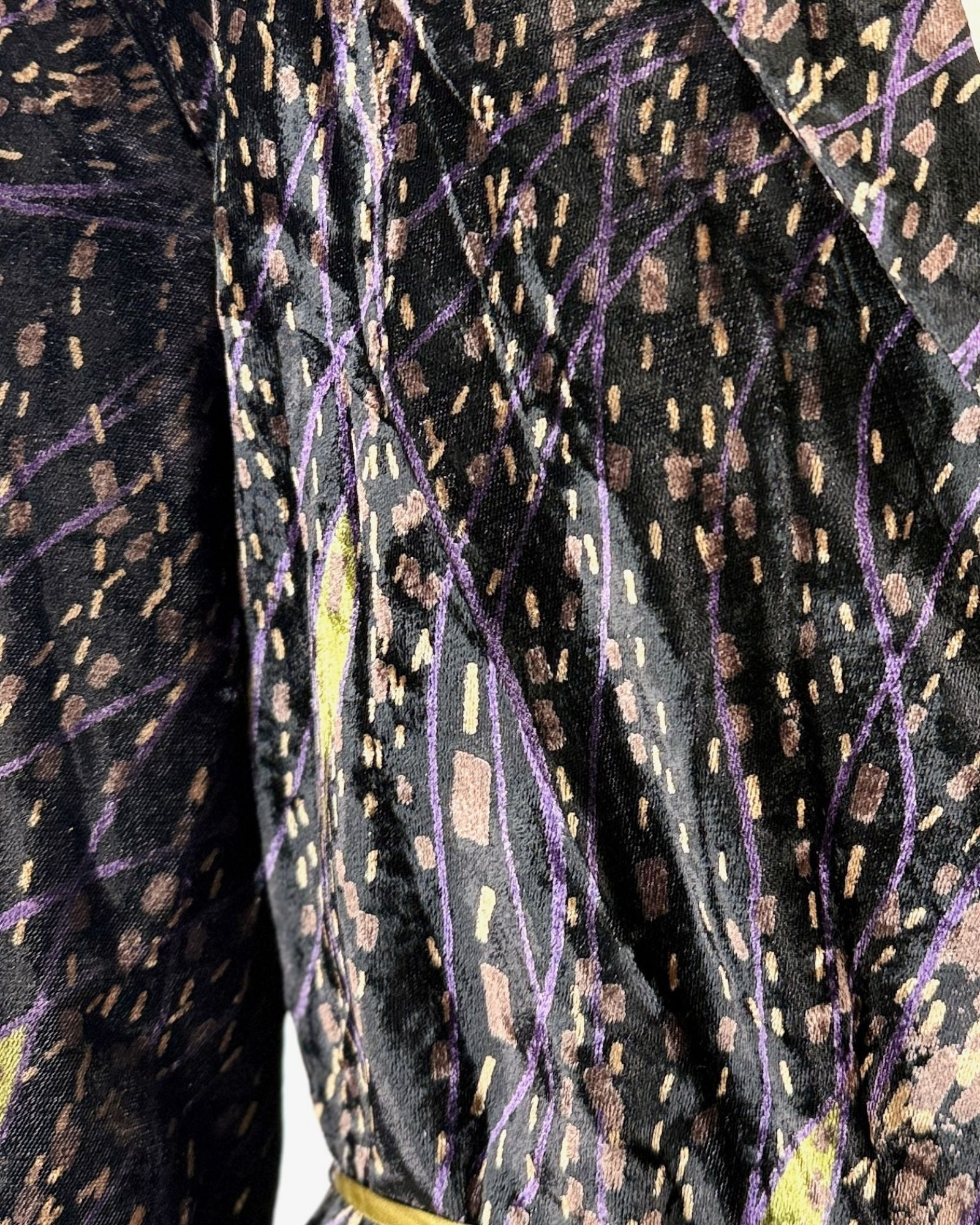 Purple Rain Silk Velvet Jacket