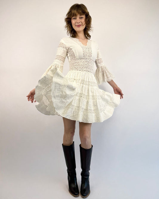 Let's Dance White Lace Mexican Wedding Dress