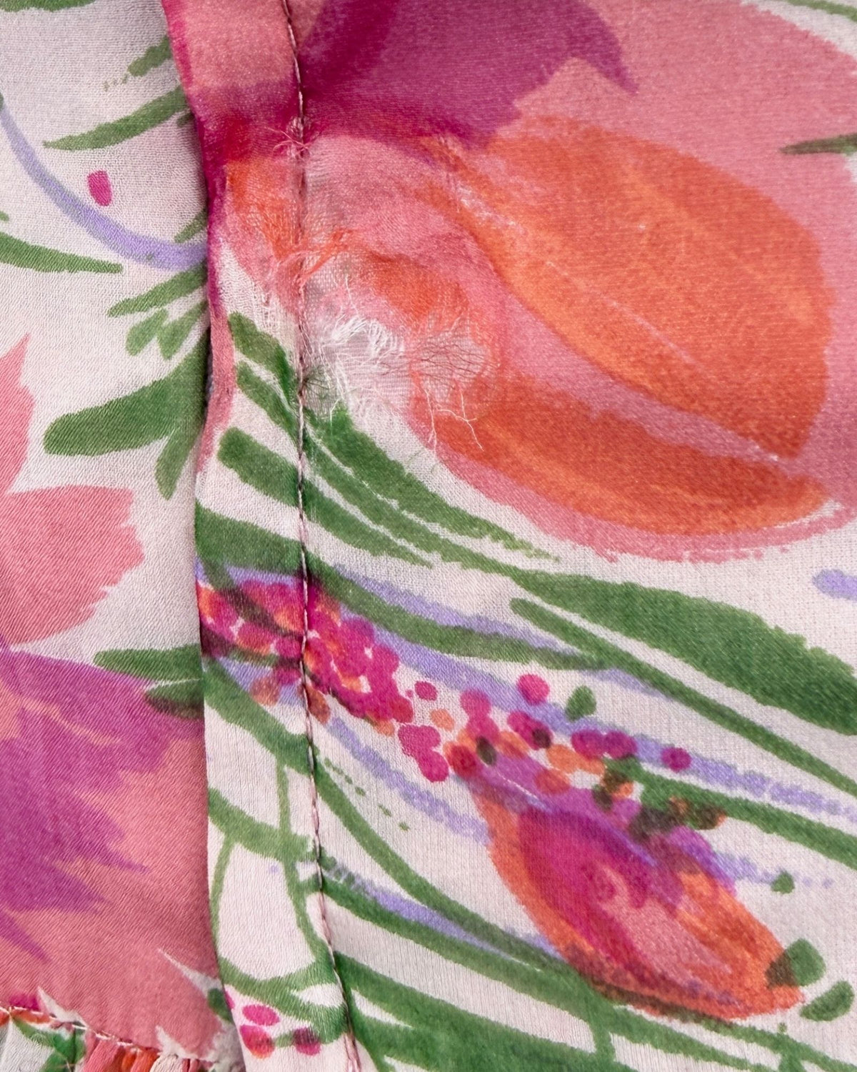Richeline Sunset Garden Silk Dress