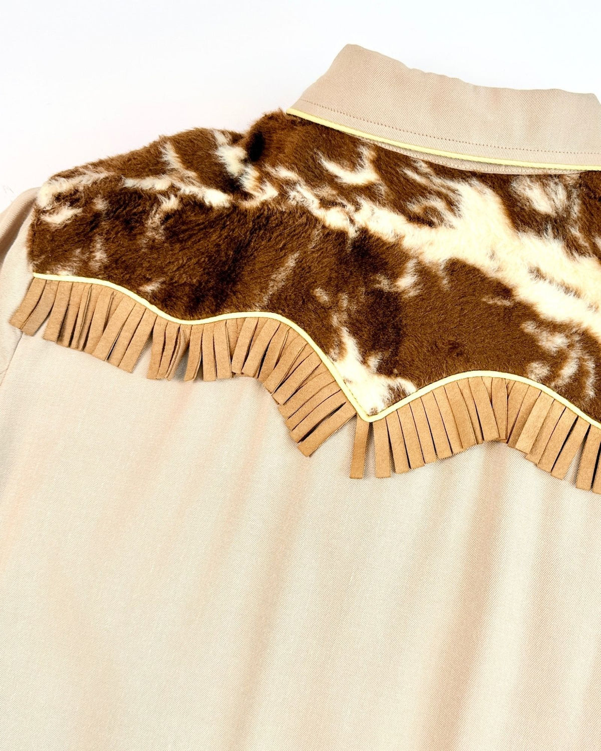 California Ranch Faux Cowhide Pearl Snap