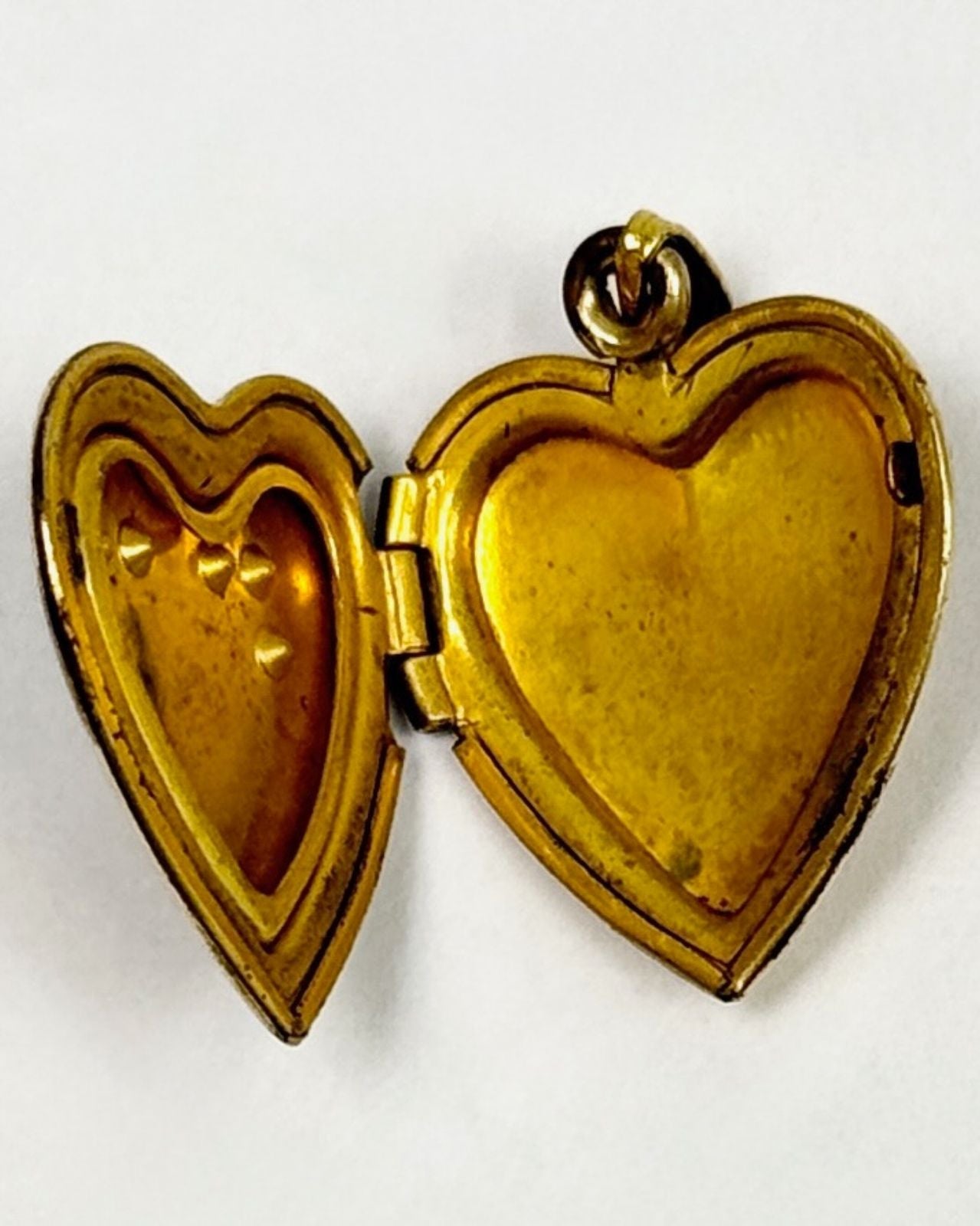 Gold Fill Etched Heart Locket