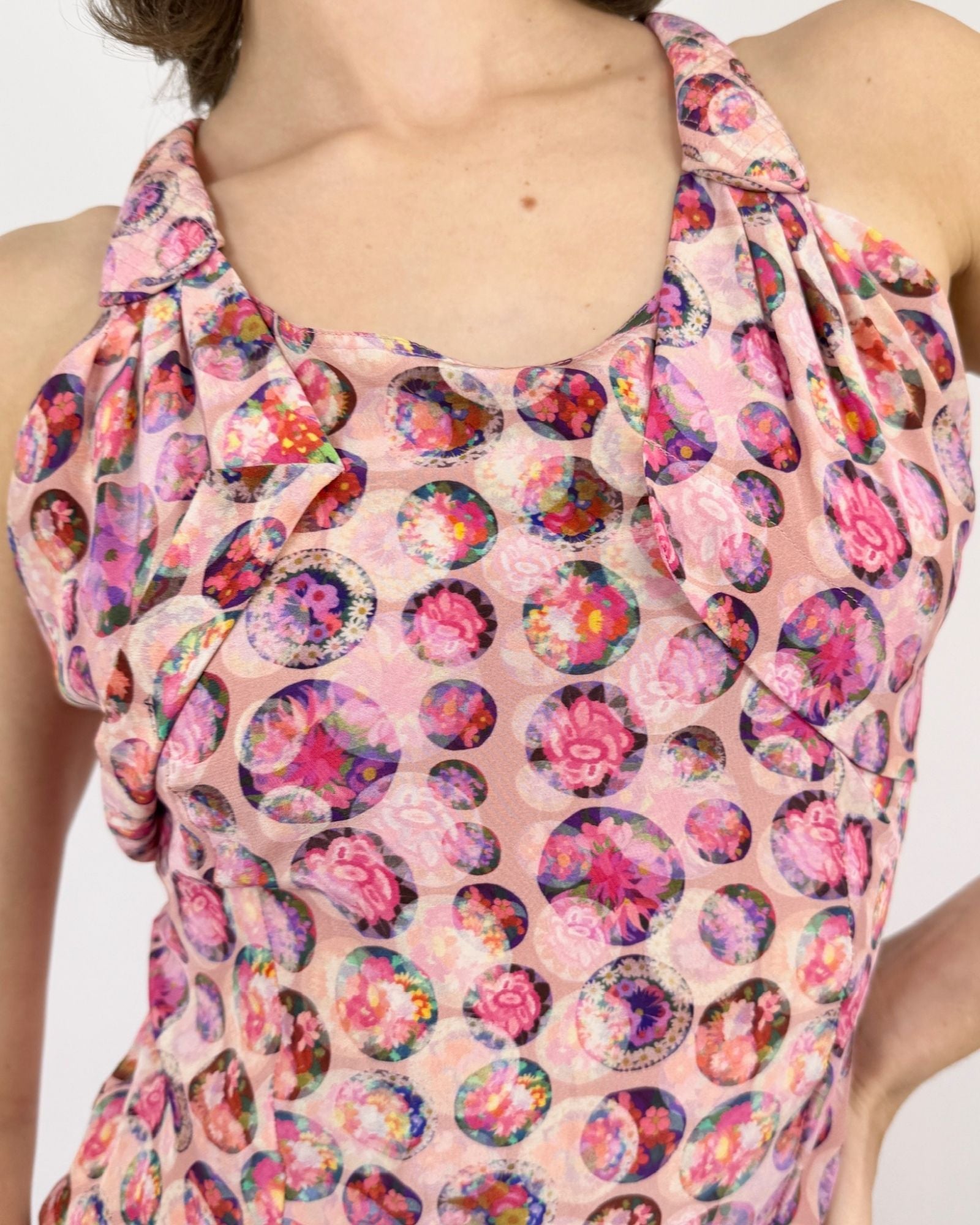 Fendi Bubblegum Silk Dress