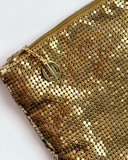 Whiting and Davis Gold Mesh Crossbody