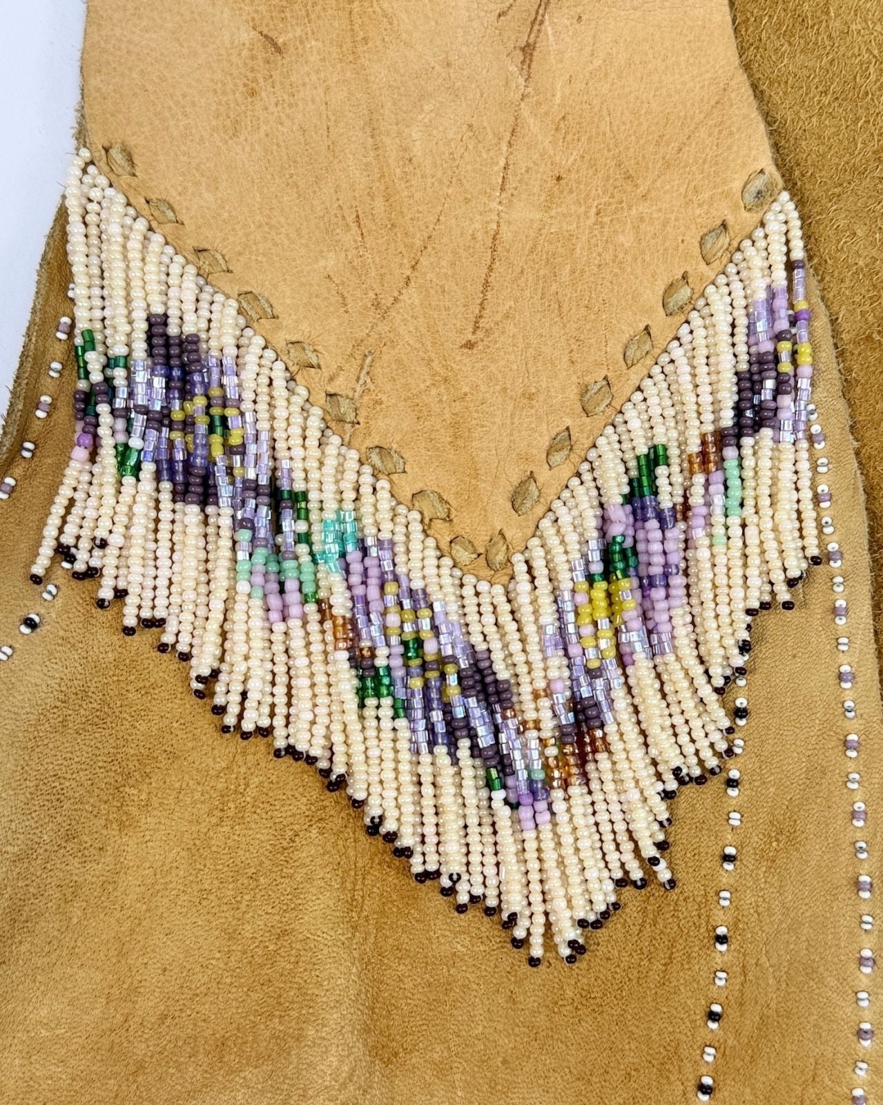 OOAK Buckskin Beaded Vest