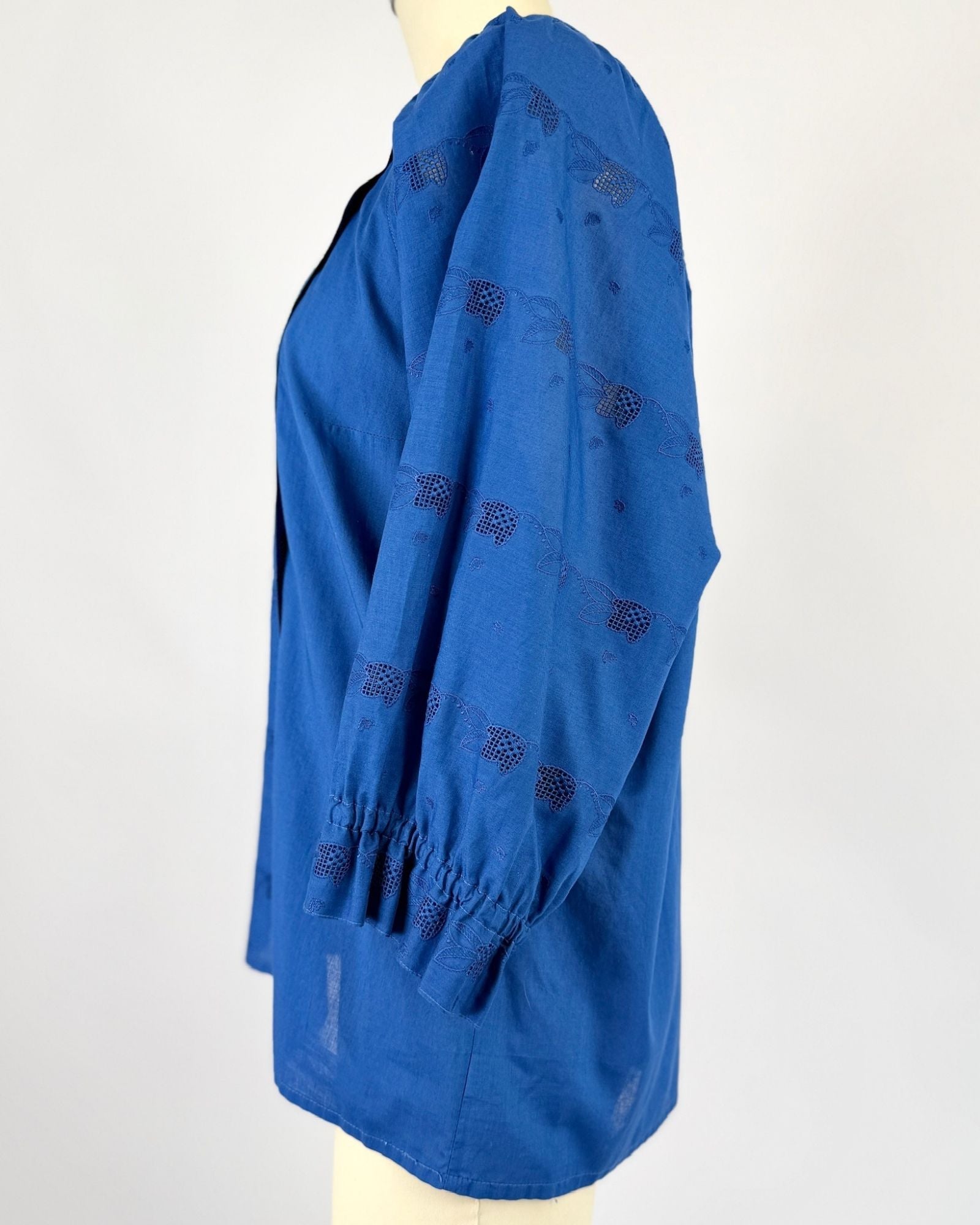 Geiger Lapis Cotton Blouse